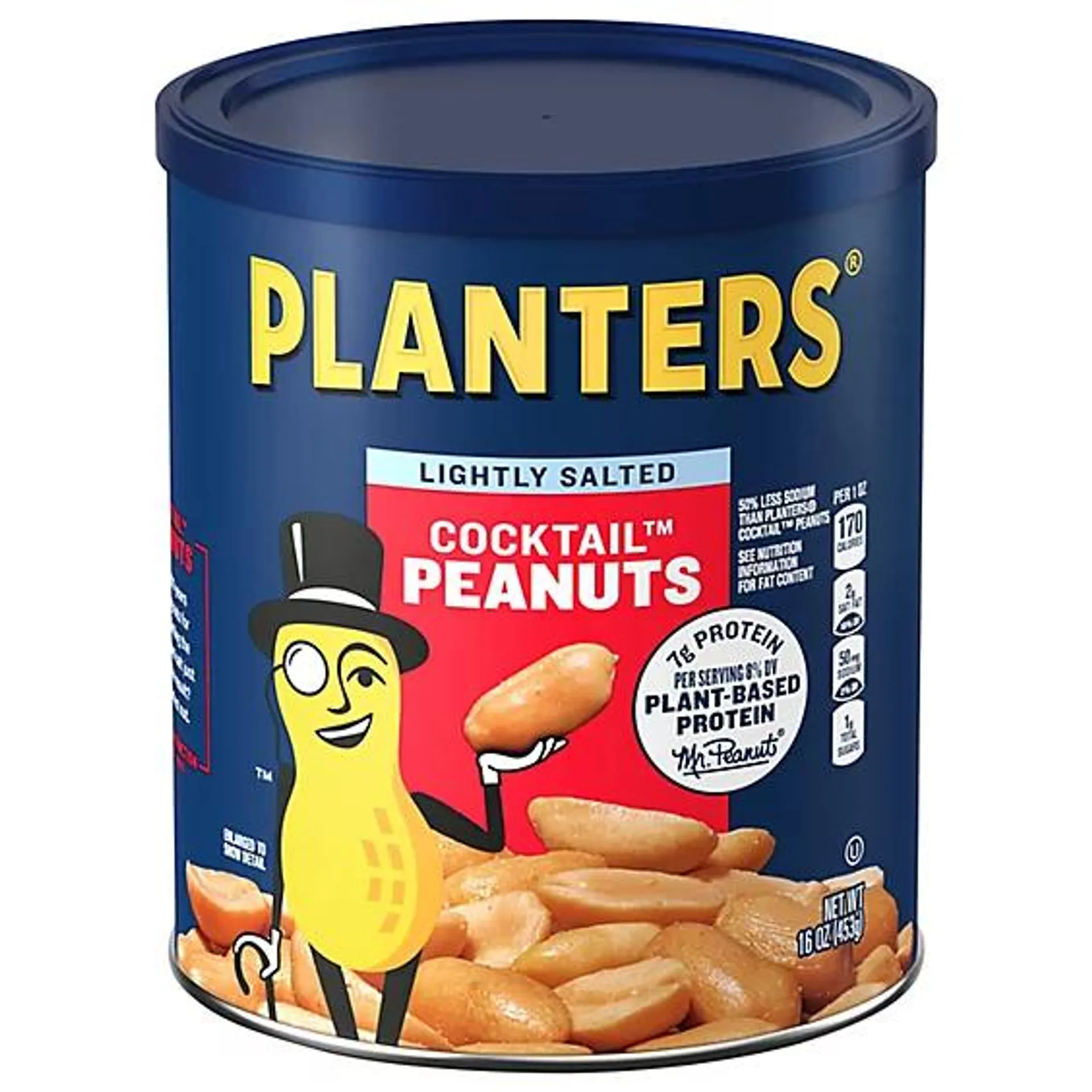 Planters Peanuts Cocktail Lightly Salted - 16 Oz
