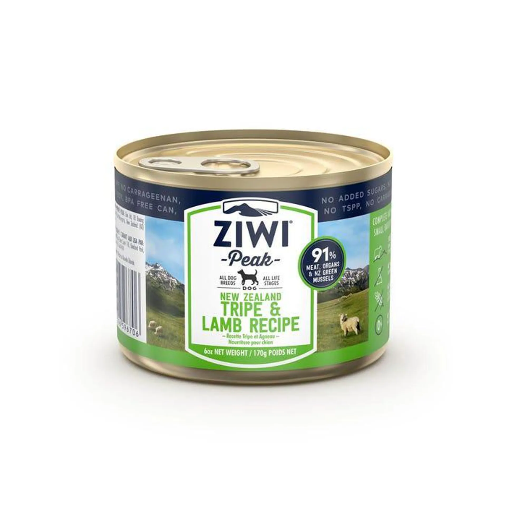 Ziwi Peak Canned Tripe And Lamb Dog Food 170g