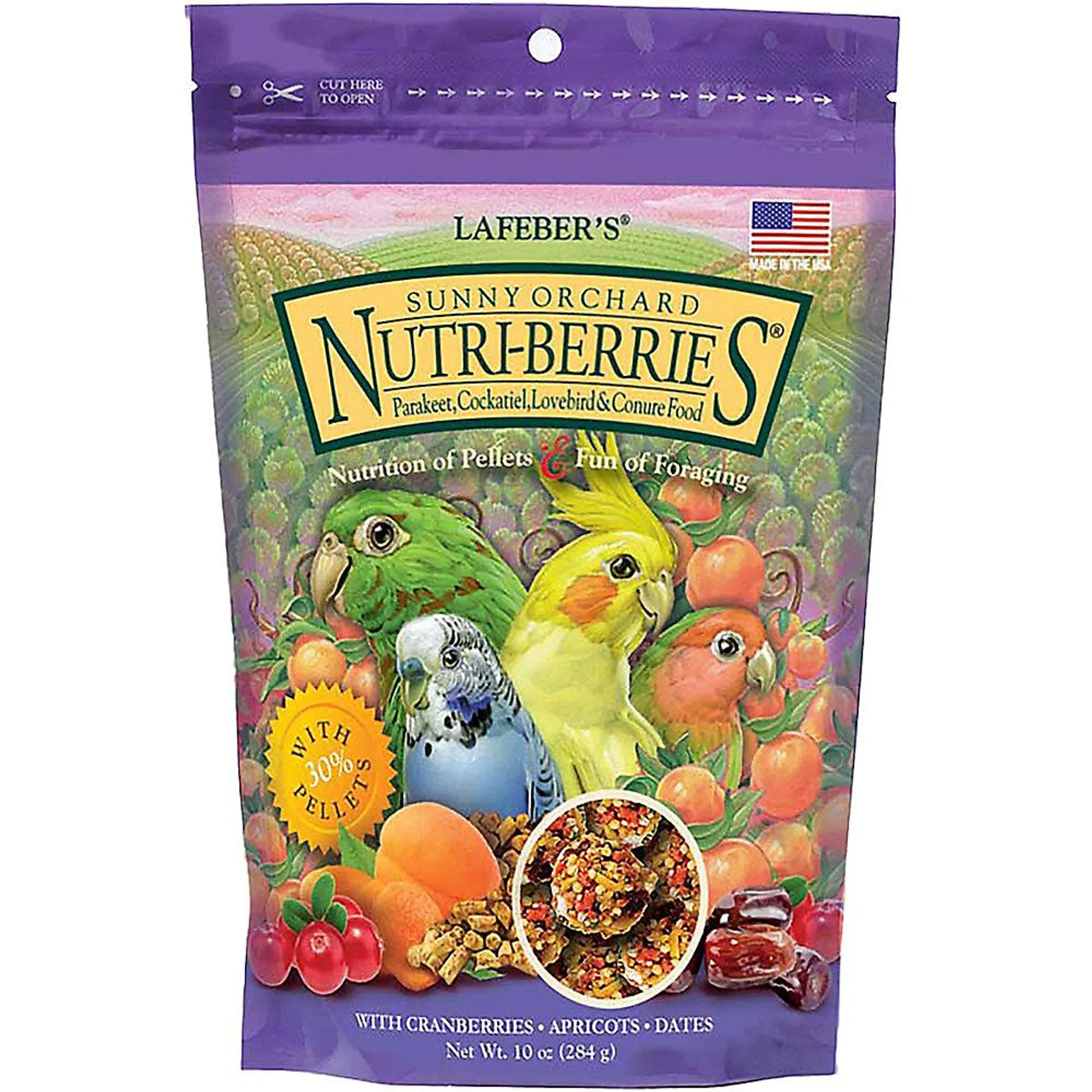 Lafeber's® Sunny Orchard Nutri-Berries Parakeet & Cockatiel Food