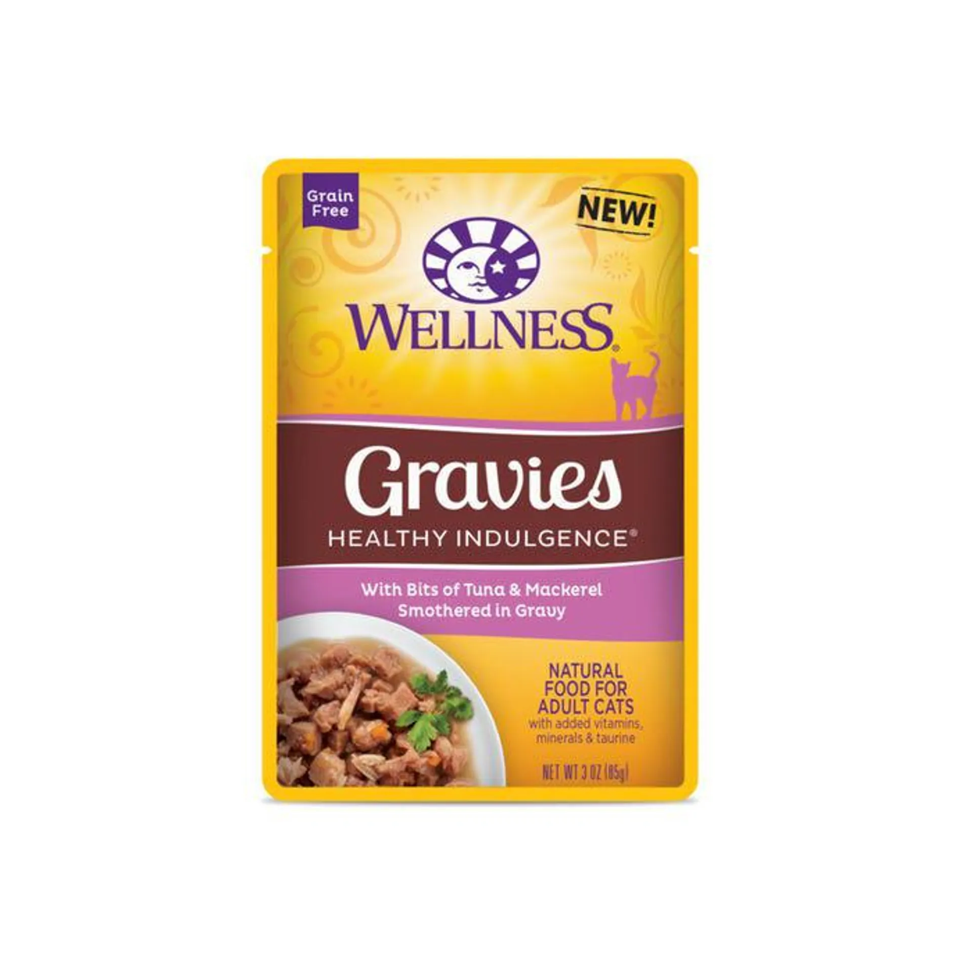 Wellness Healthy Indulgence Natural G/f Tuna & Mackerel Gravy 85