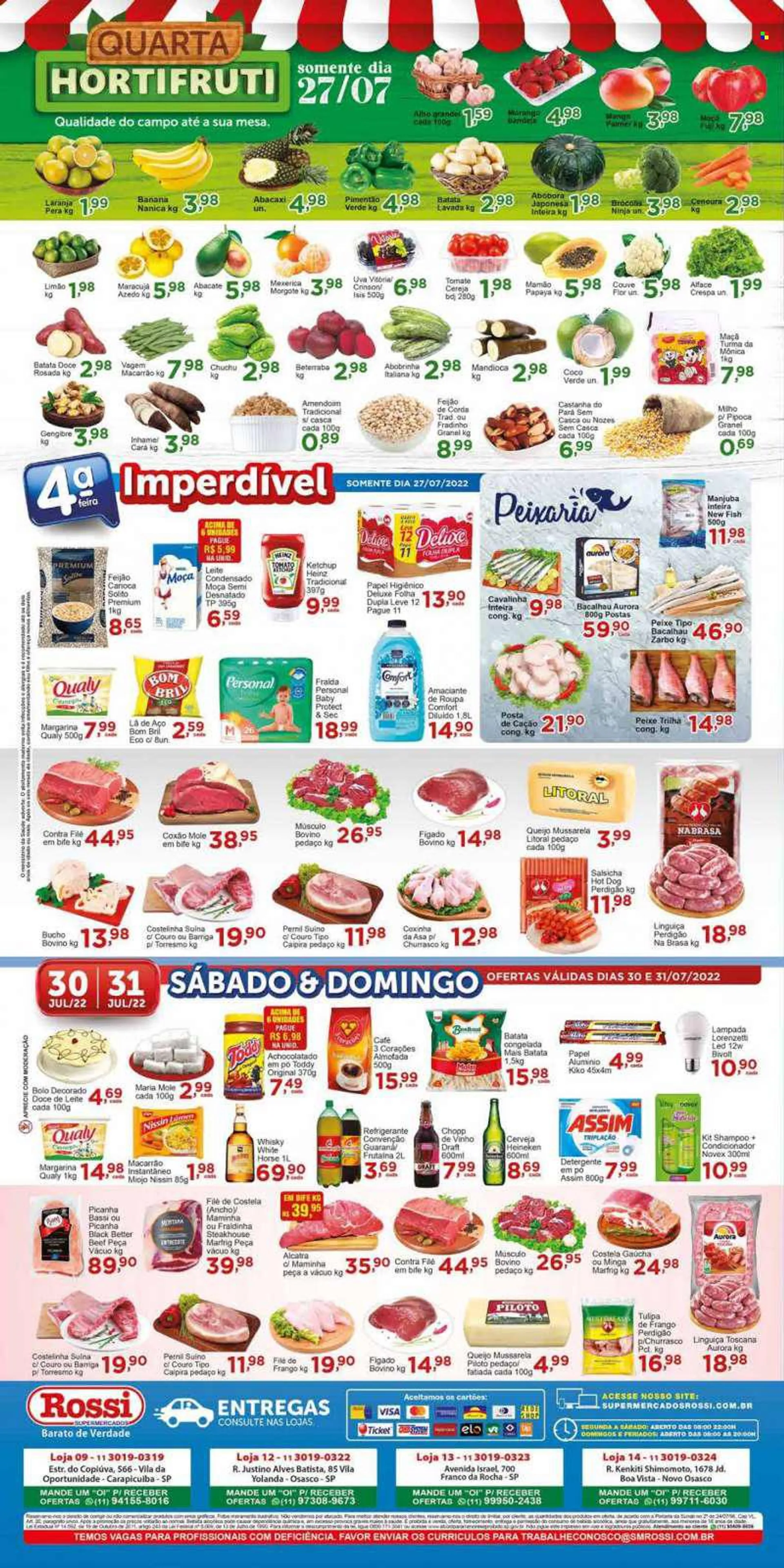 Folheto Rossi Supermercados - 27/07/2022 - 02/08/2022. Página 4.