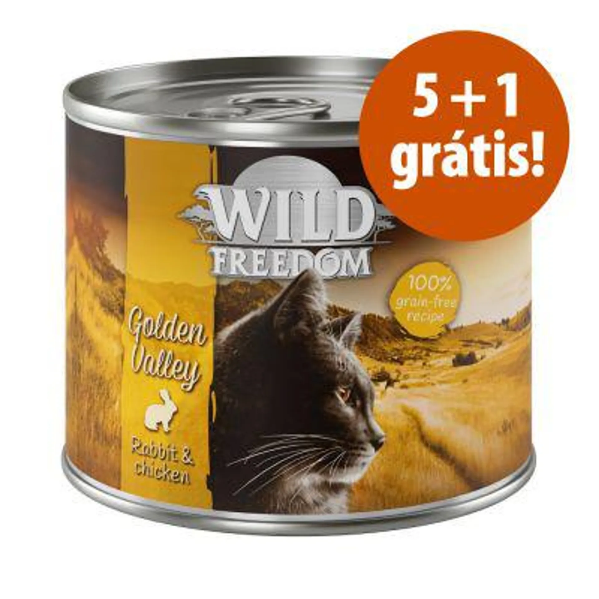 Wild Freedom 6 x 200 g em promoção: 5 + 1 grátis!