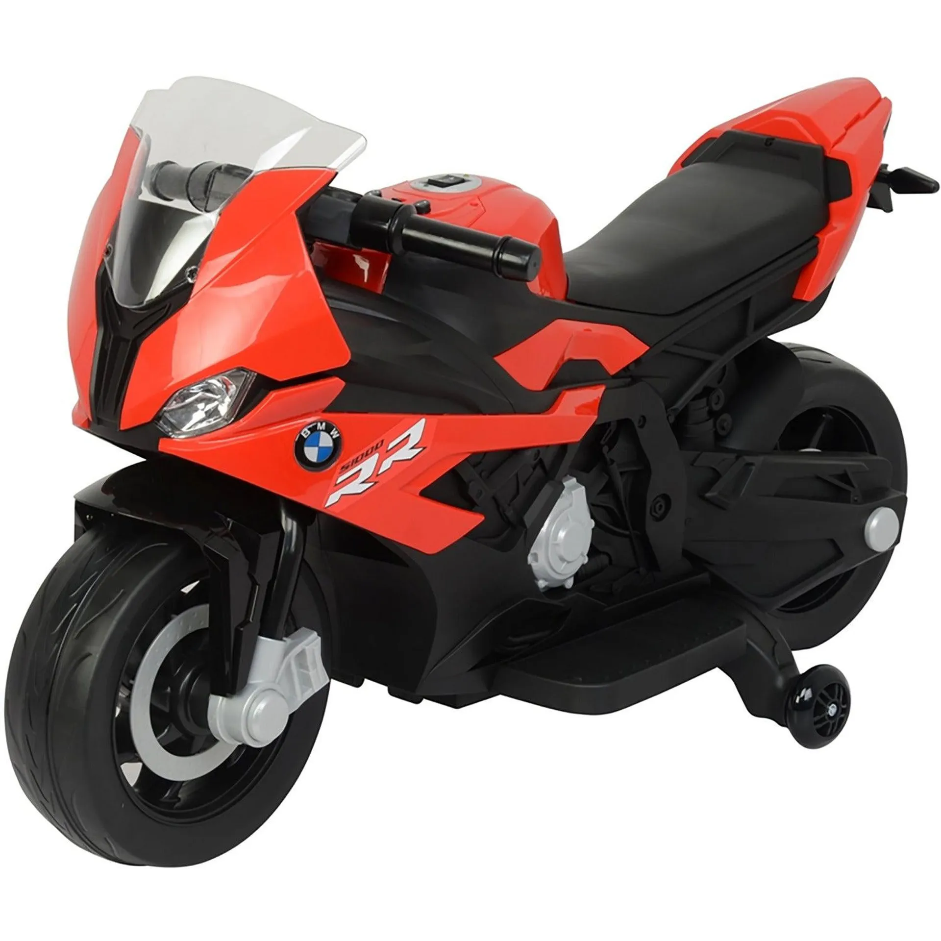 Moto elettrica BMW S1000RR rossa
