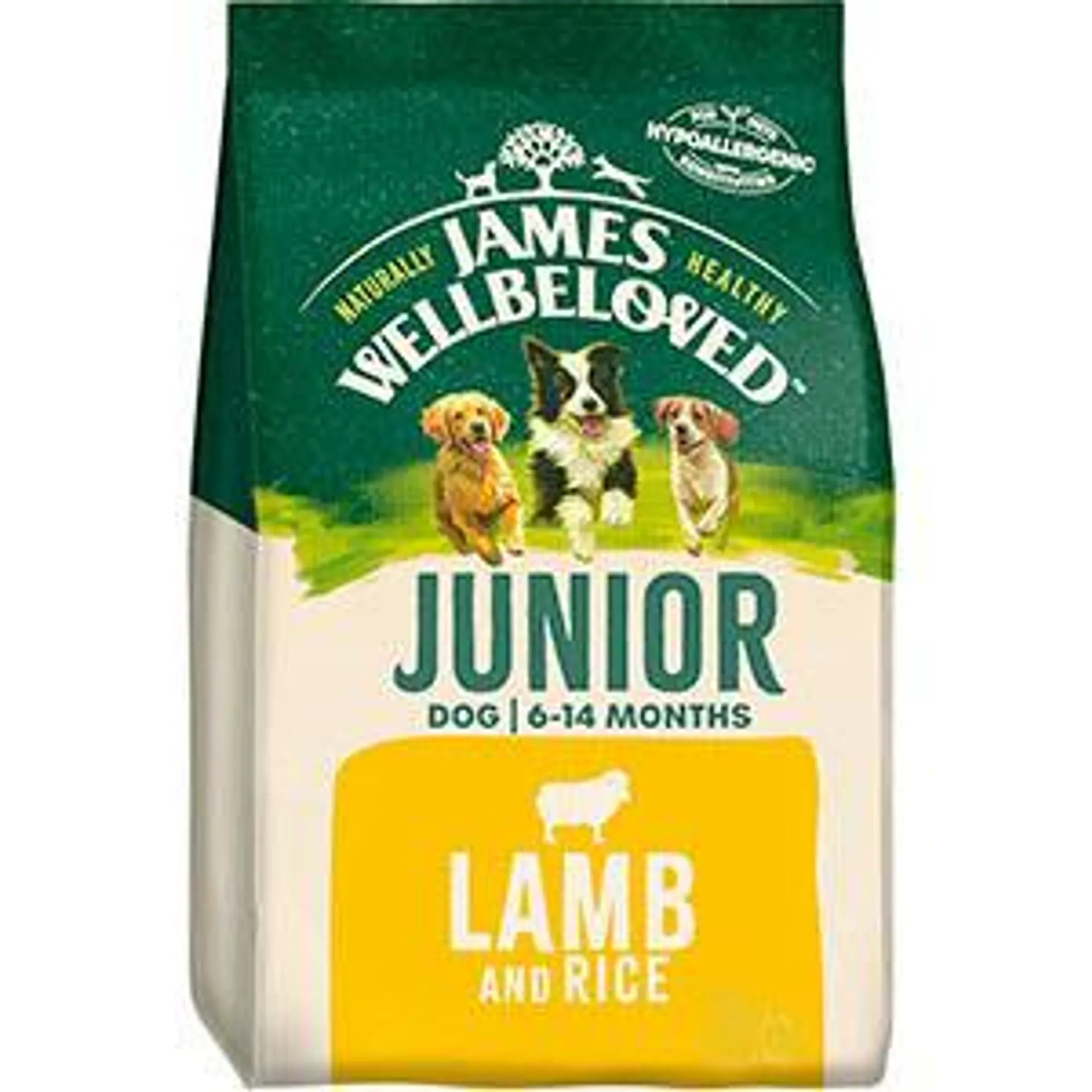 James Wellbeloved Dry Junior Dog Food Lamb & Rice 2kg