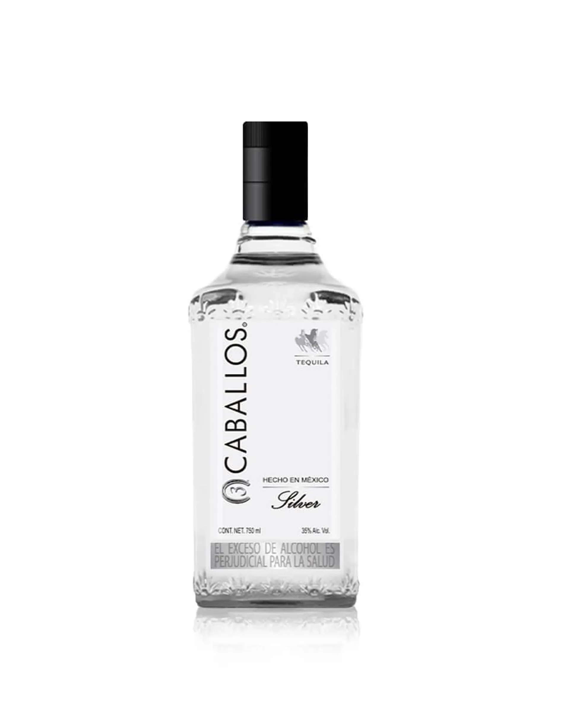 TEQUILA 3 CABALLOS SILVER 750ML