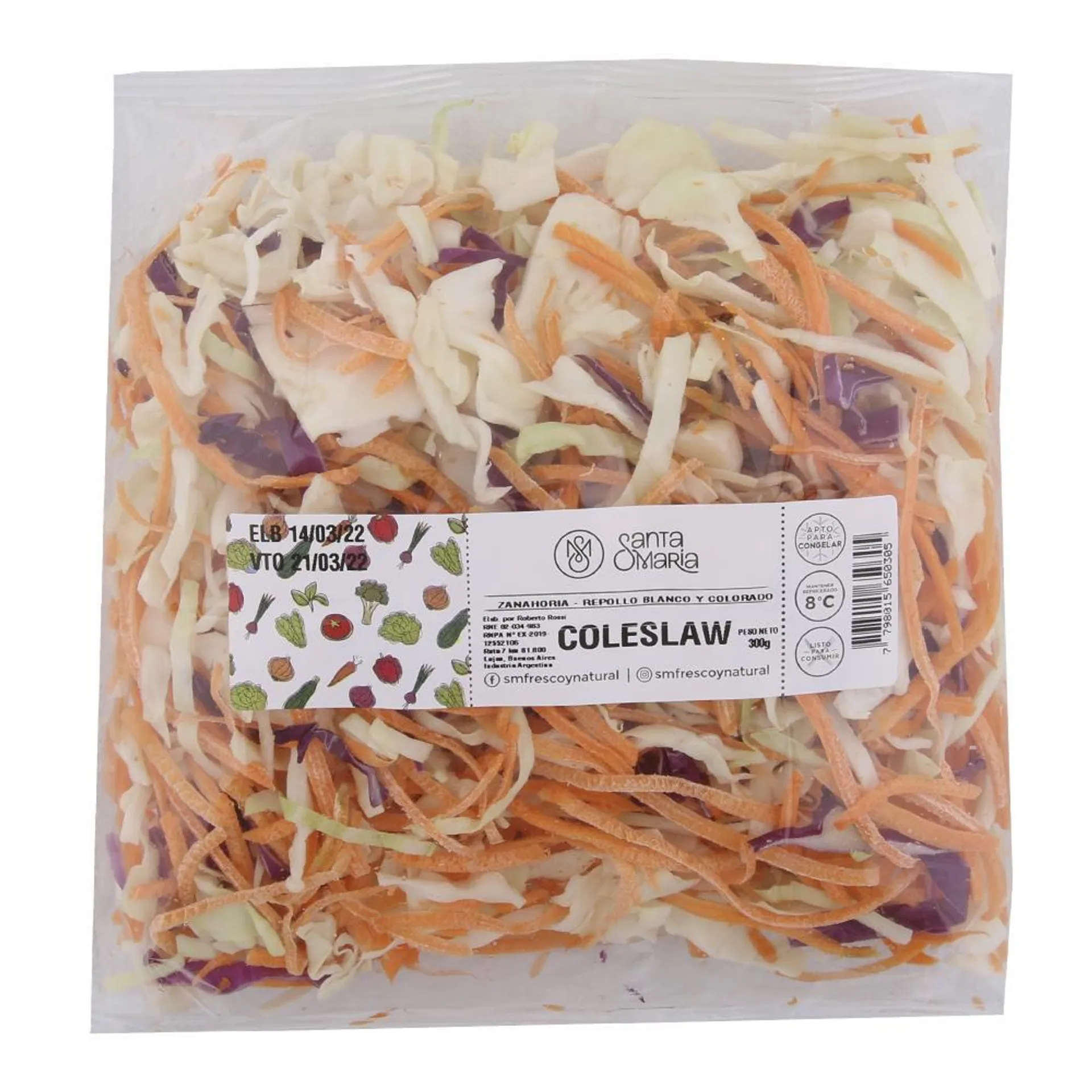 Coleslaw Santa Maria Bol 300 Grm