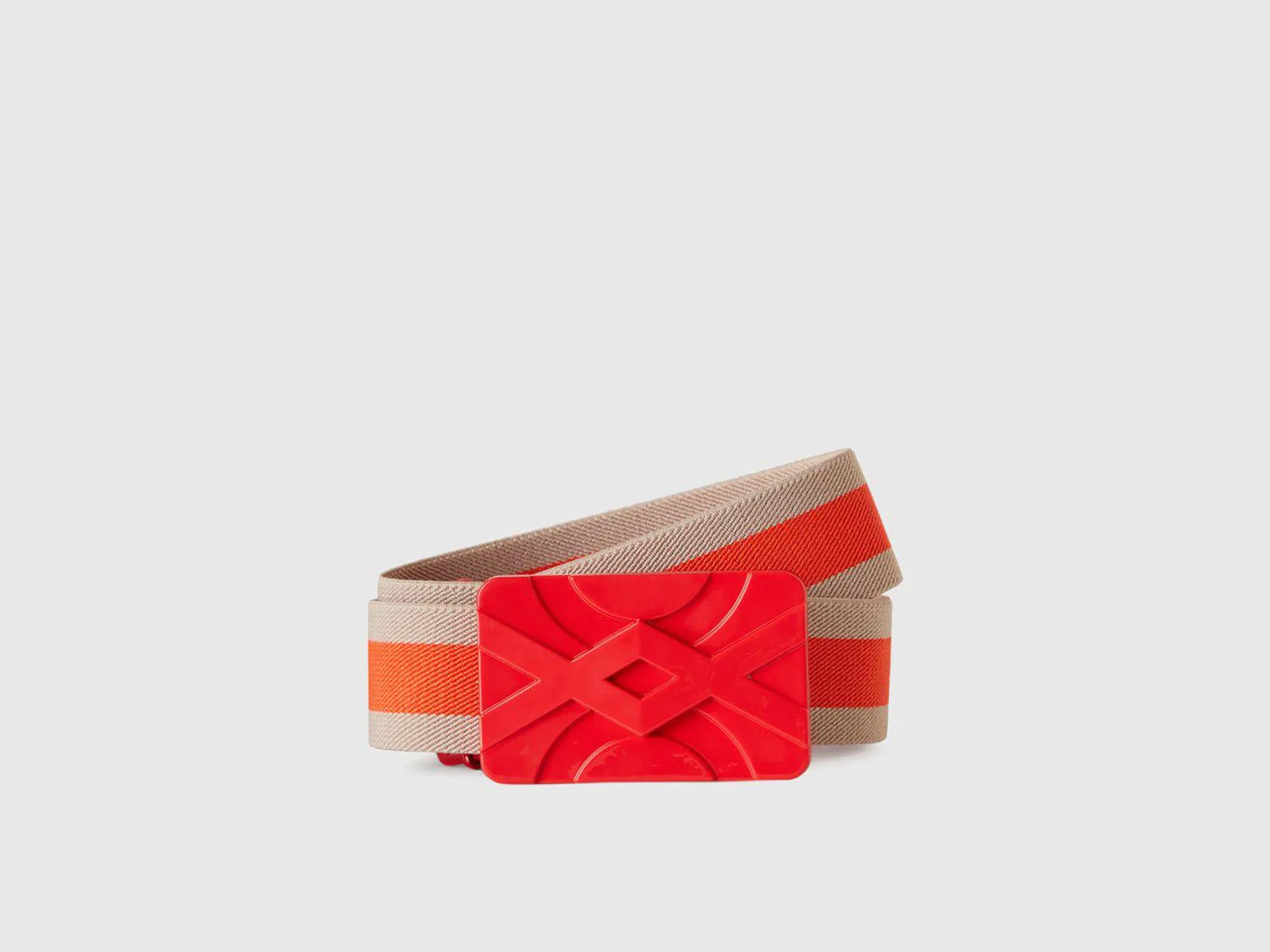 Cintura elastica con fibbia rossa