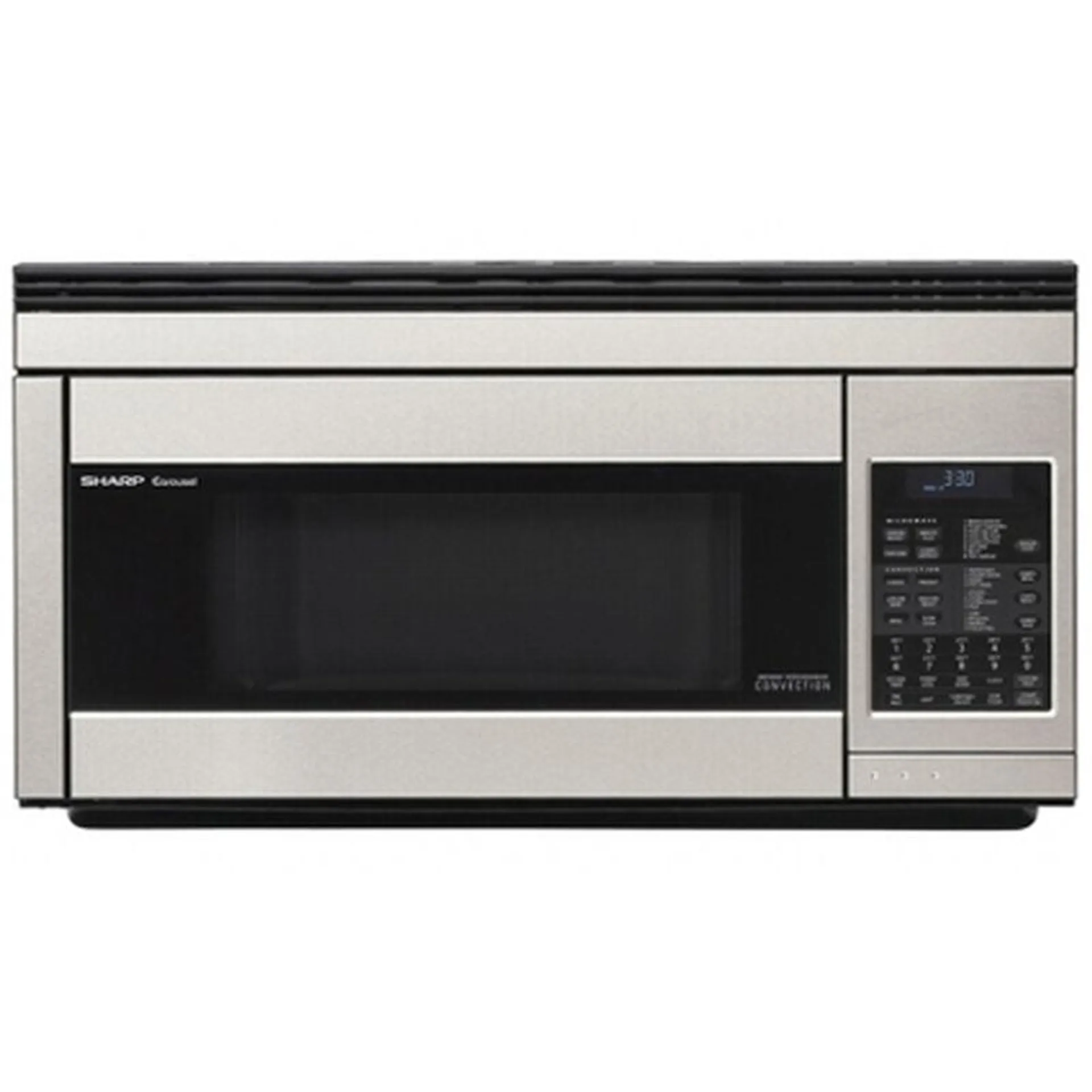 Sharp 30" 1.1 Cu. Ft. Over-the-Range Microwave with 11 Power Levels, 300 CFM & Sensor Cooking Controls - Stainless Steel