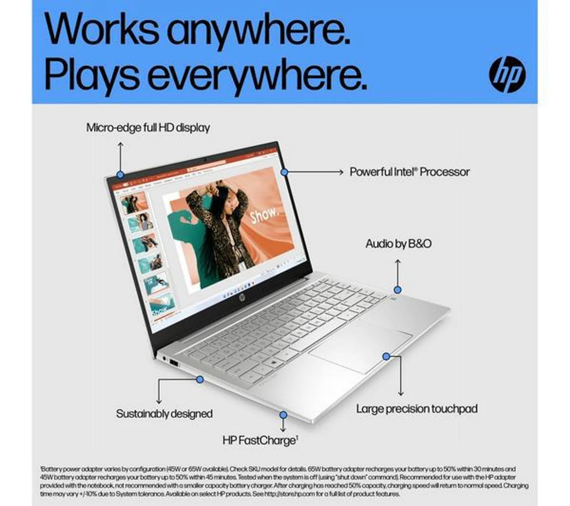 HP Pavilion 14-dv2504sa 14" Laptop - Intel® Core™ i5, 512 GB SSD, Silver