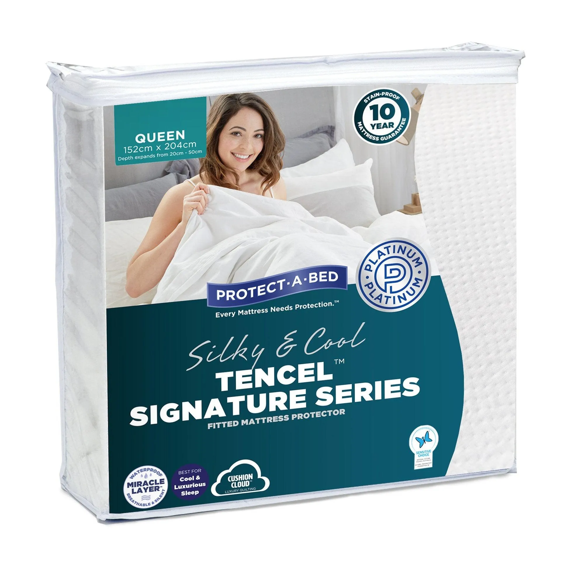 Protect-A-Bed Tencel Signature Series Long Double Mattress Protector
