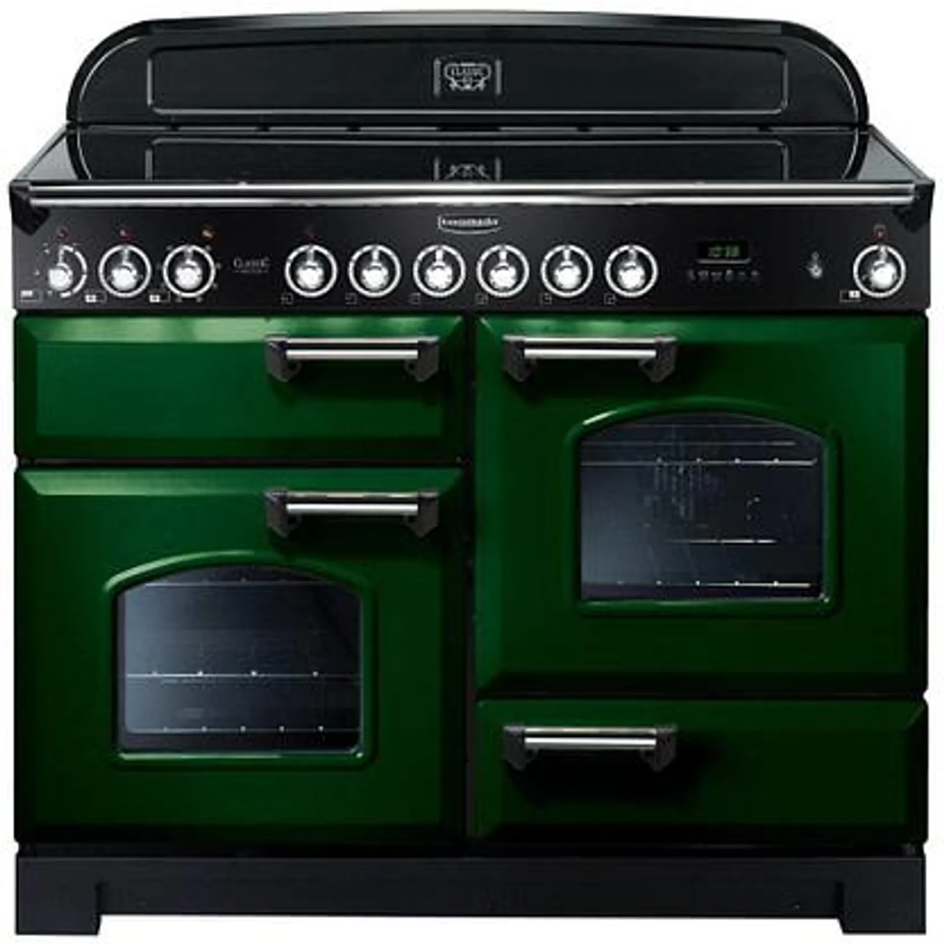 Rangemaster CDL110ECRG/C Classic Deluxe 110cm Ceramic Range Cooker 114110 – RACING GREEN