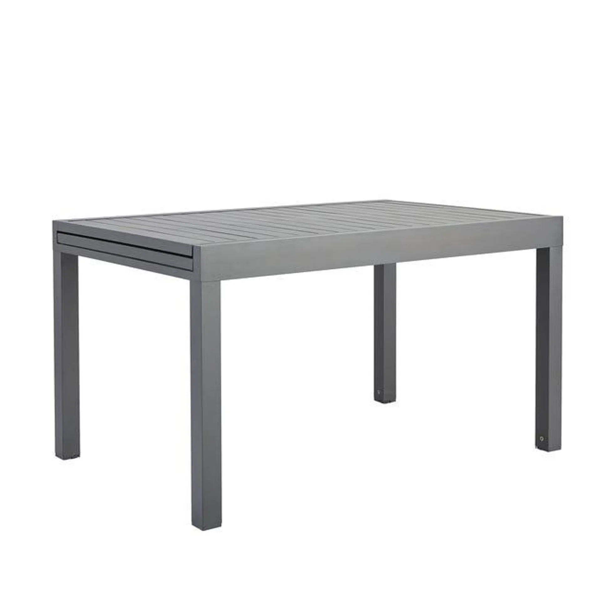 Tavolo da giardino allungabile Lisbon in alluminio grigio / argento per 6 persone 135/270x100cm Vedi i dettagli del prodotto