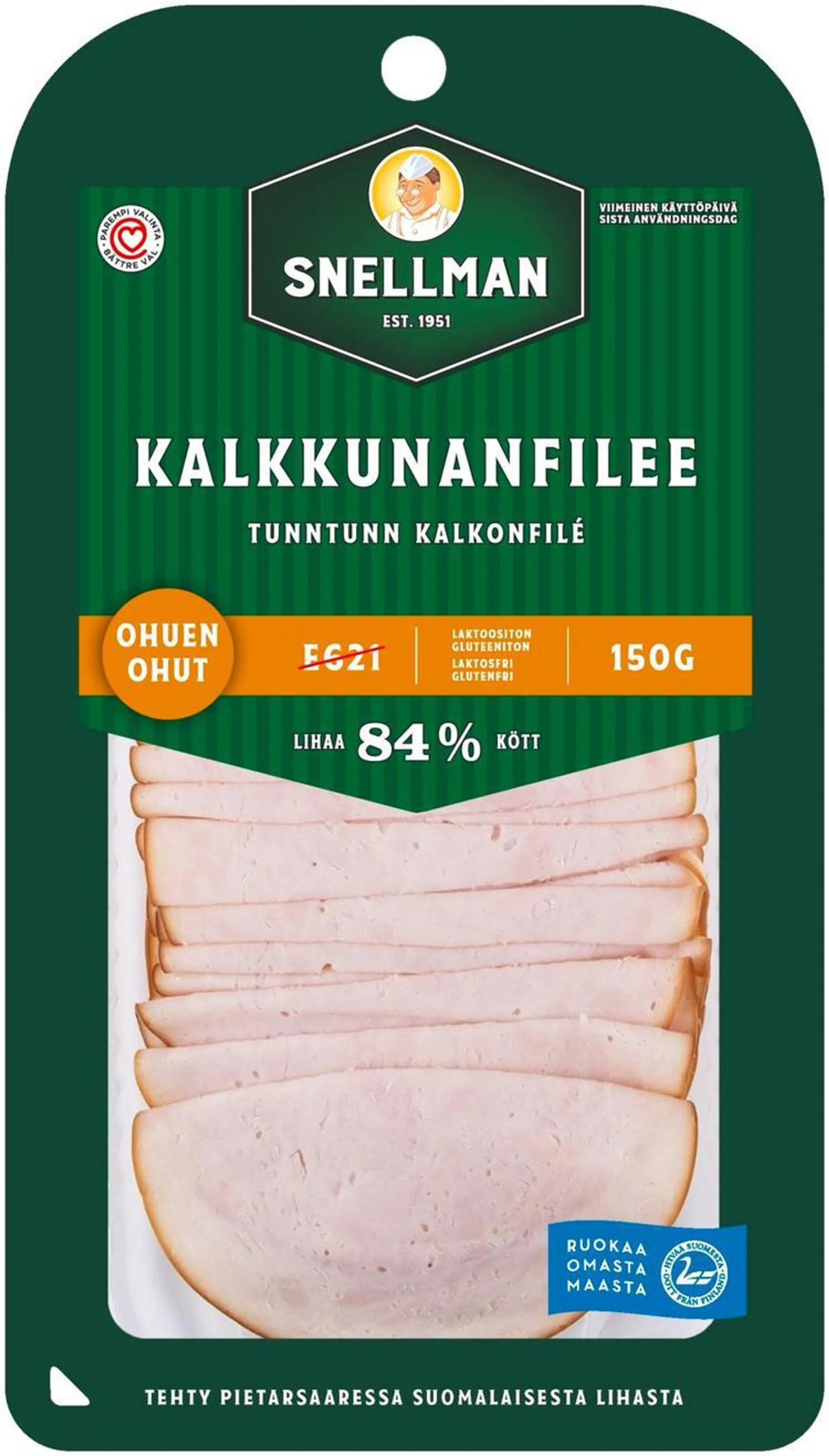 Snellman Ohuen ohut kalkkunanfilee 150g