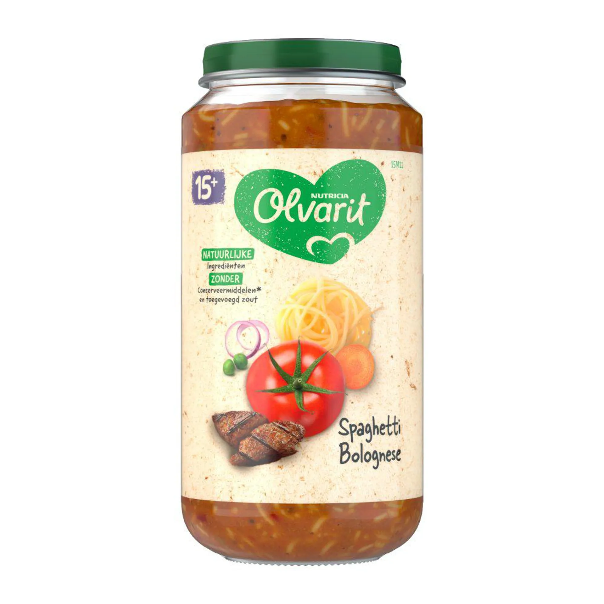 Olvarit Spaghetti Bolognese 15+ Maanden 250 g