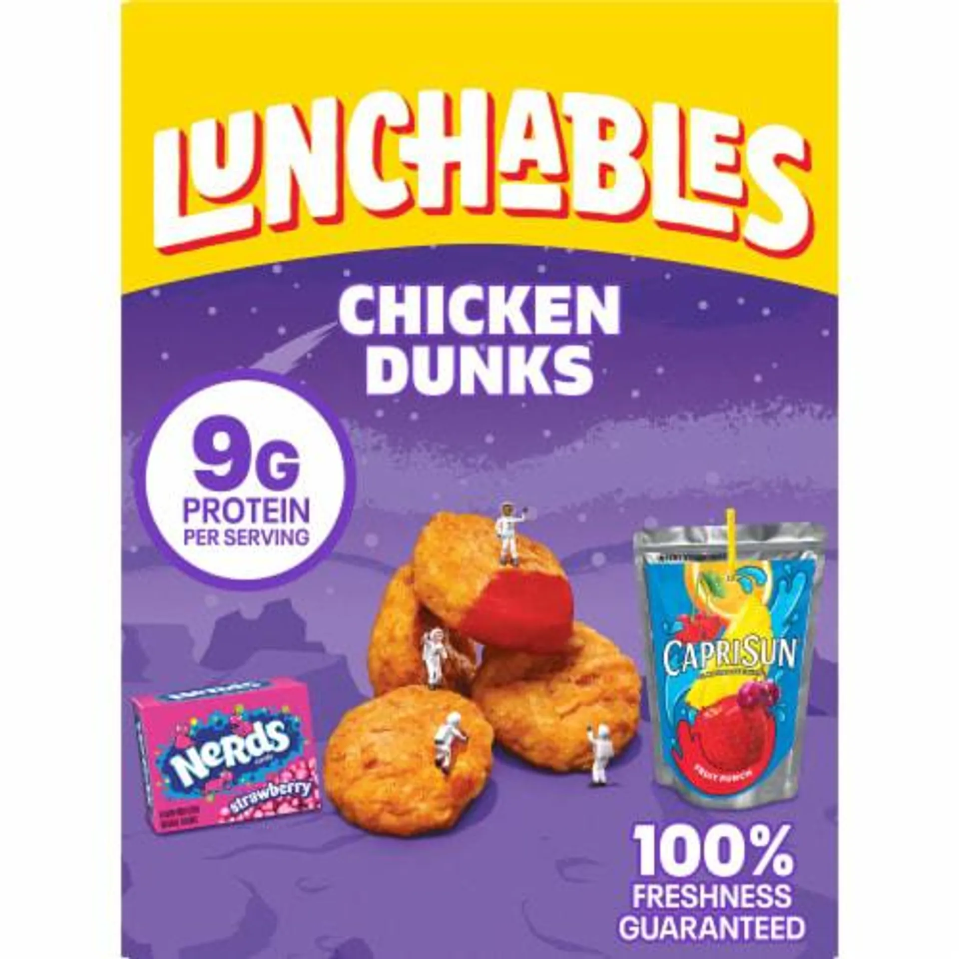 Lunchables Chicken Dunks with Capri Sun Drink & Nerds Candy Kids Lunch Meal Kit