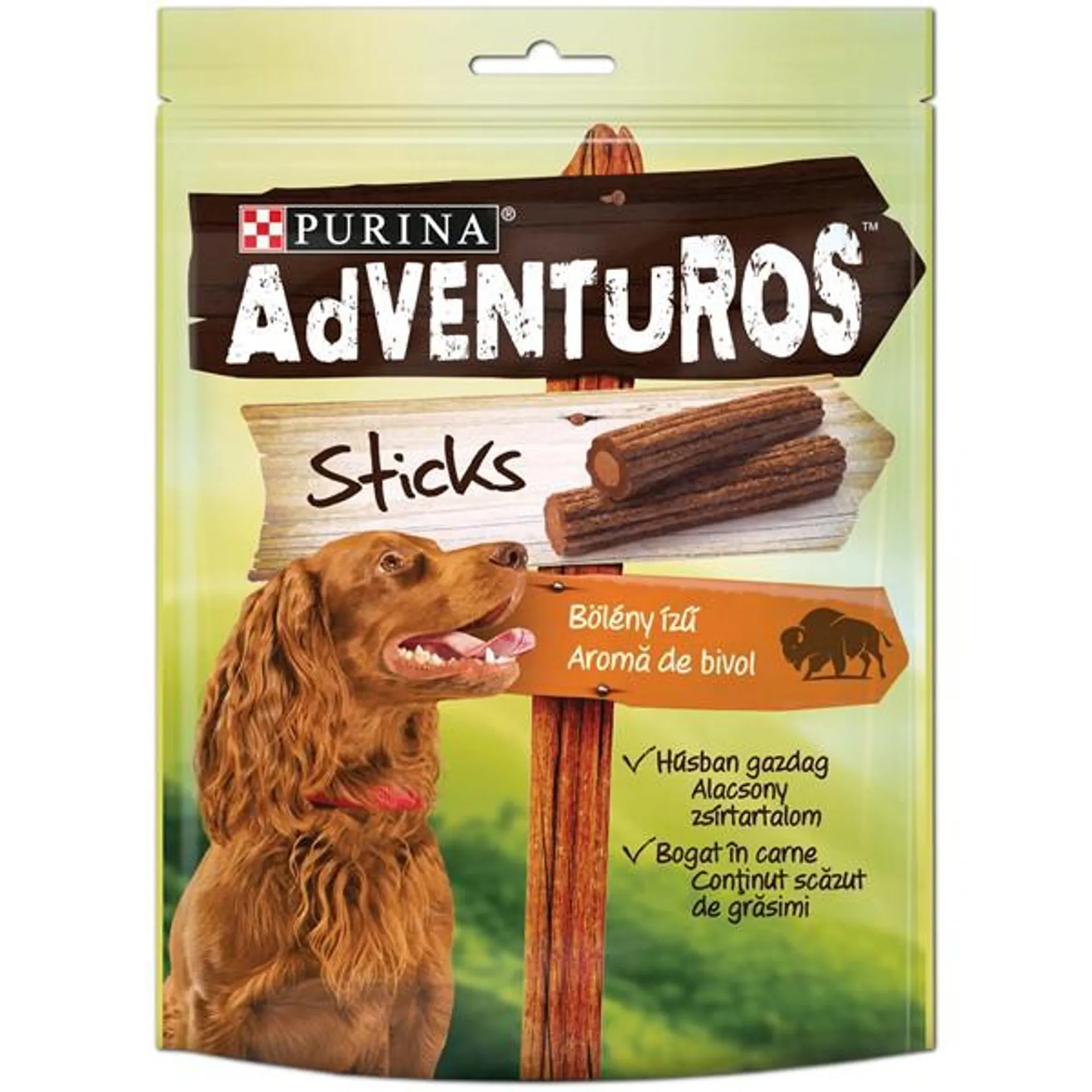 ADVENTUROS Sticks, slasni štapići s okusom bizona, 120 g