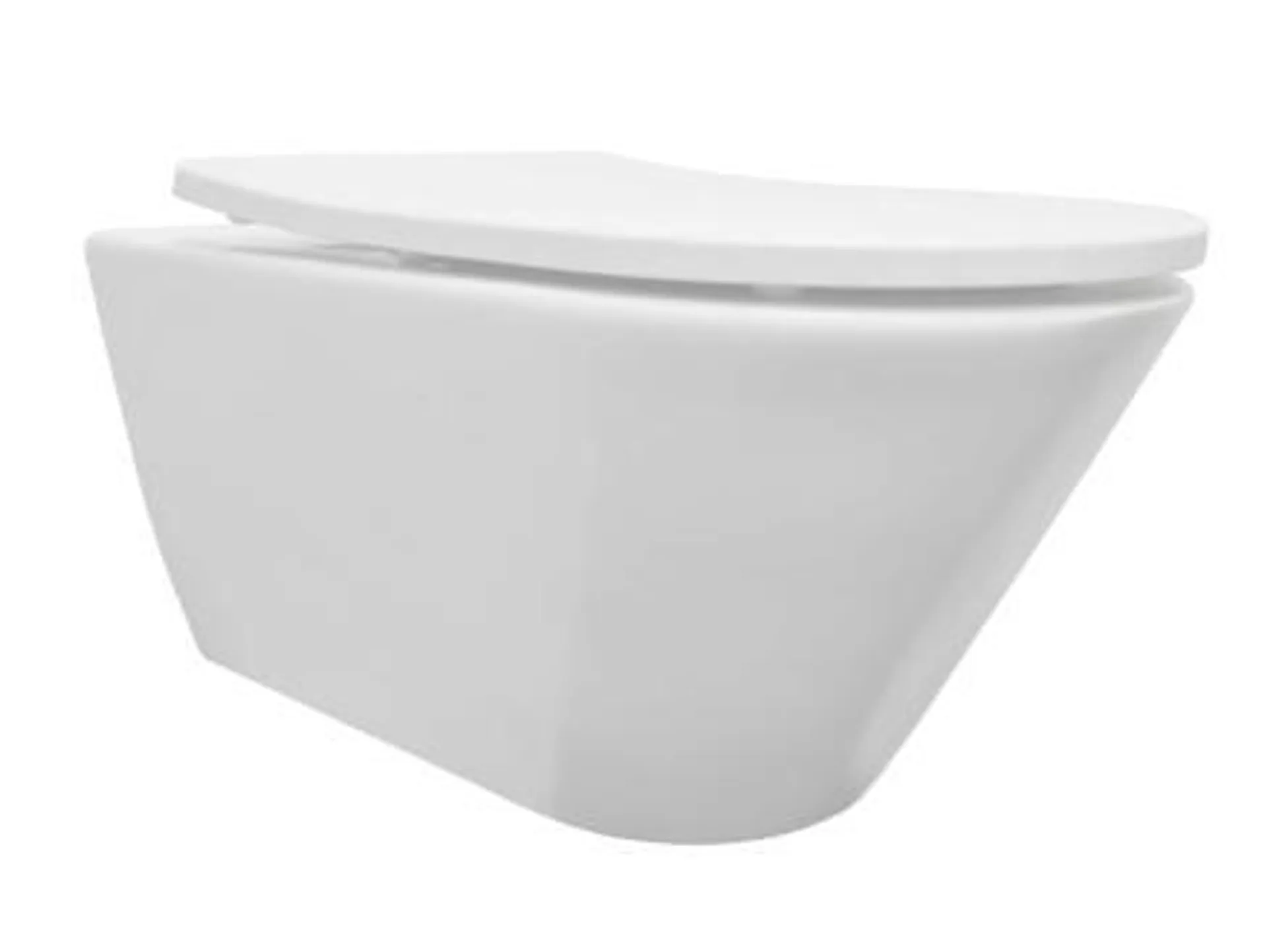 Aqualine Baleo Rimless ophang-WC mat wit