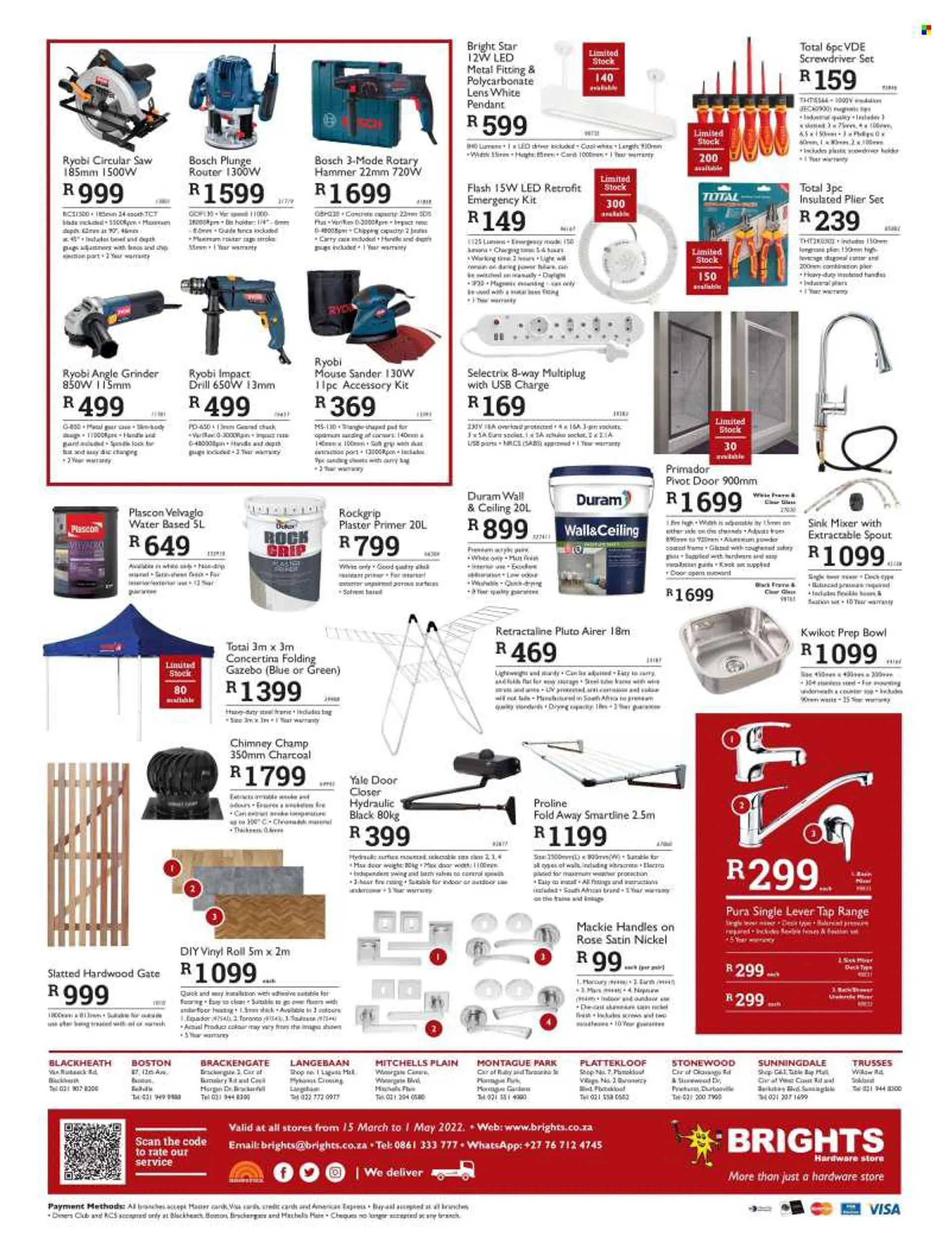 Brights Hardware catalogue  - 15/03/2022 - 01/05/2022. - 15 March 1 May 2022 - Page 2