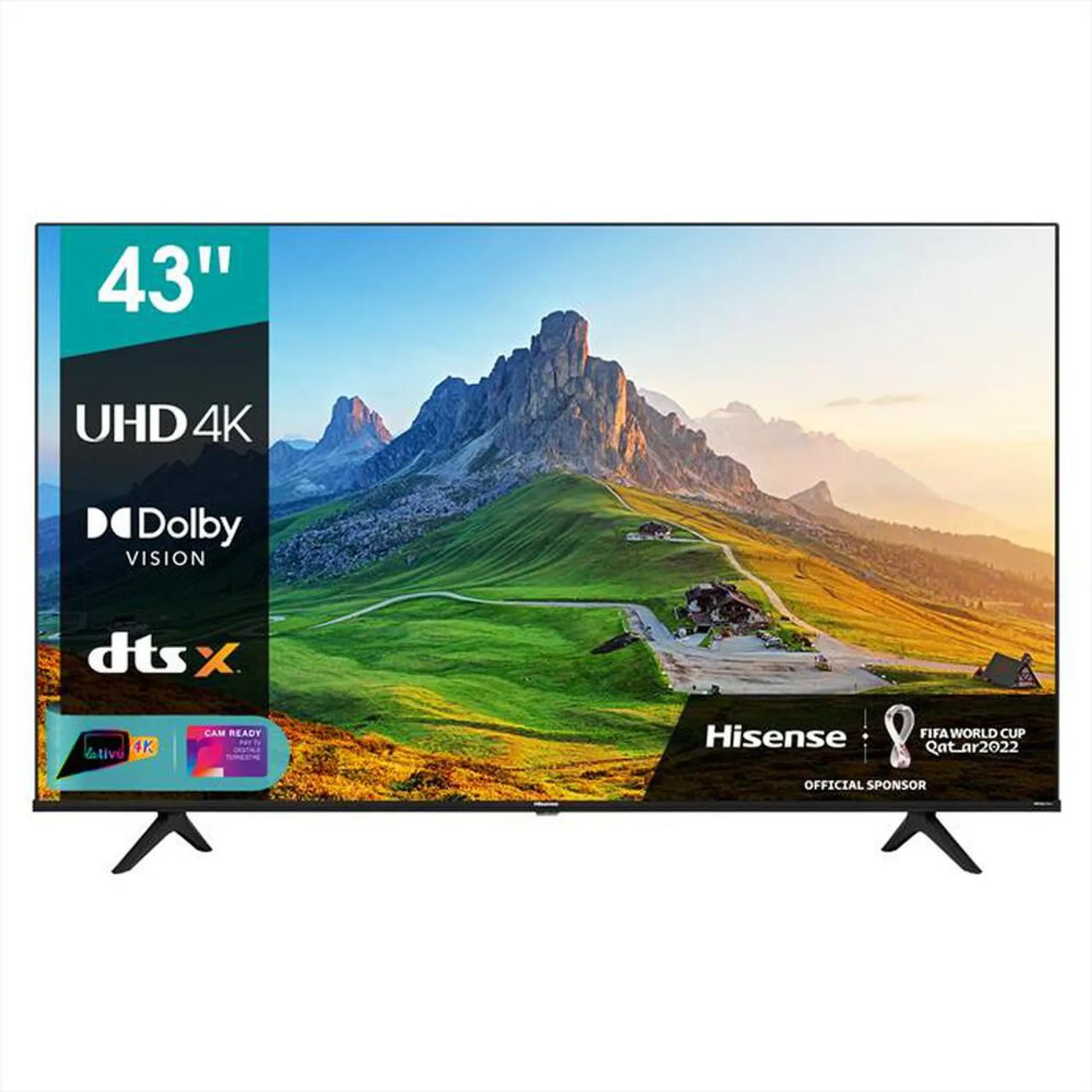 HISENSE - Smart TV LED UHD 4K 43" 43A6HG-Black