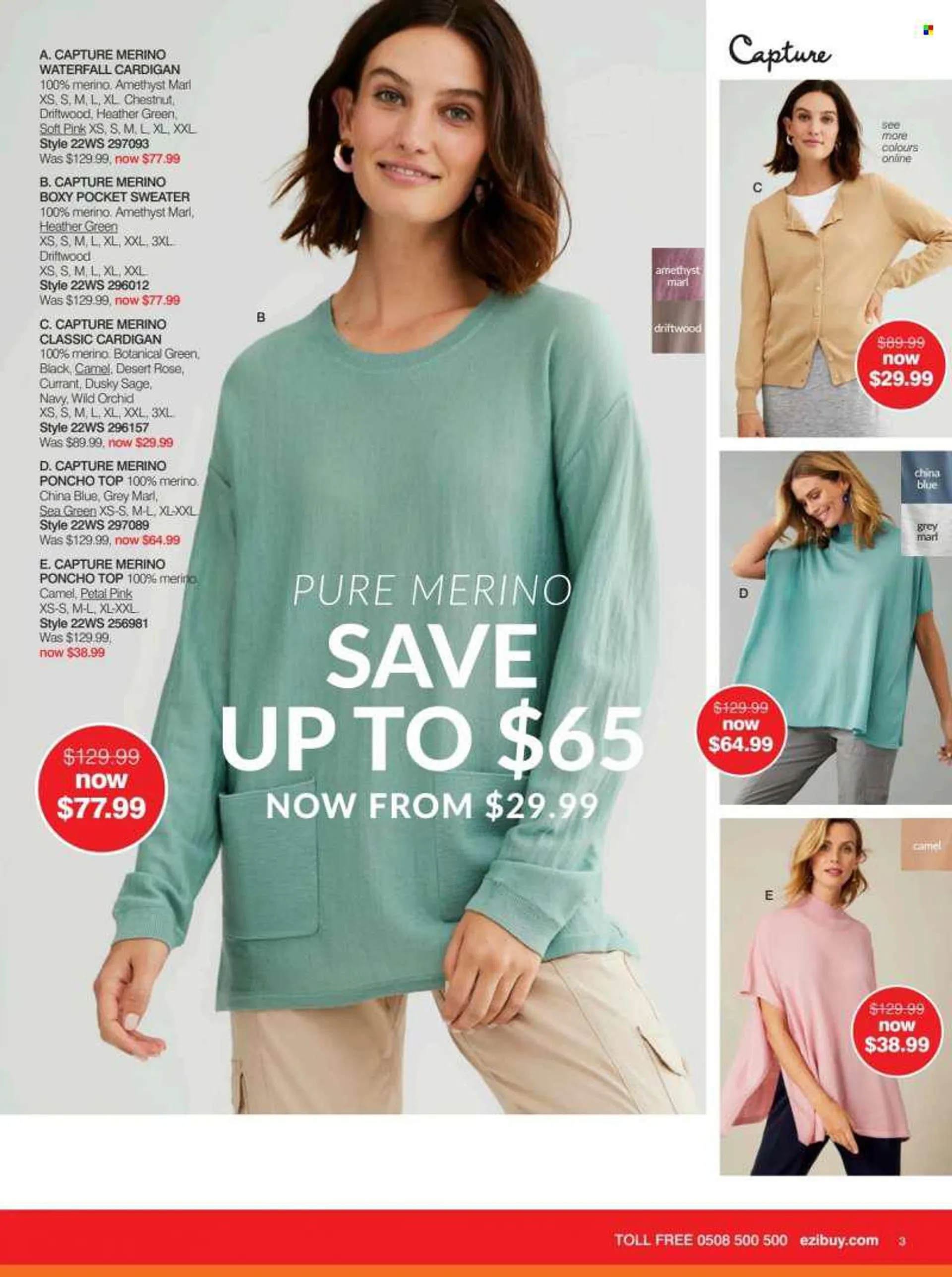 Ezibuy mailer - 21.06.2022 - 07.08.2022 - Sales products - cardigan, sweater. Page 3.