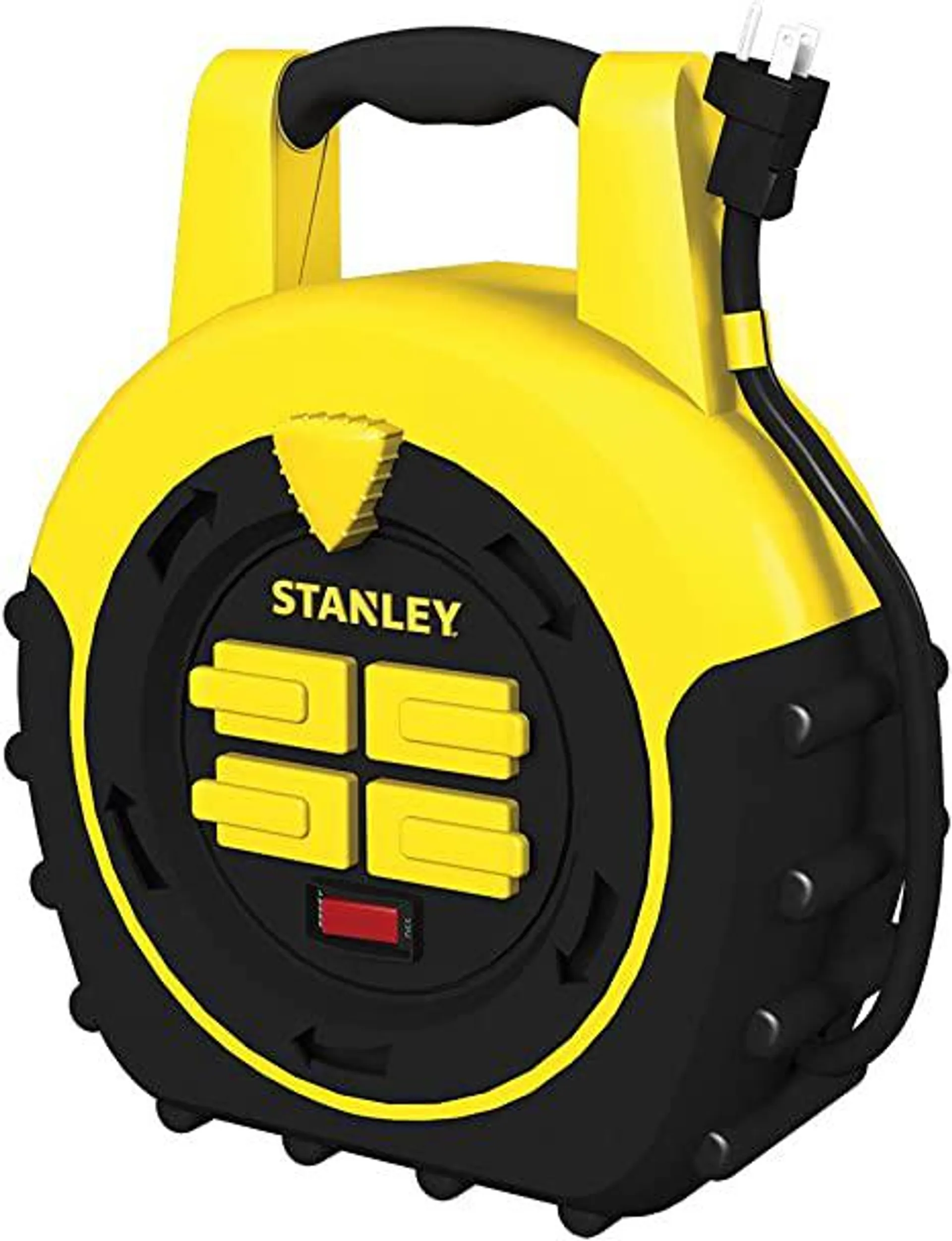 Stanley 33959 ShopMax Power Hub 20-Feet 4-Outlet Cord Reel , Yellow