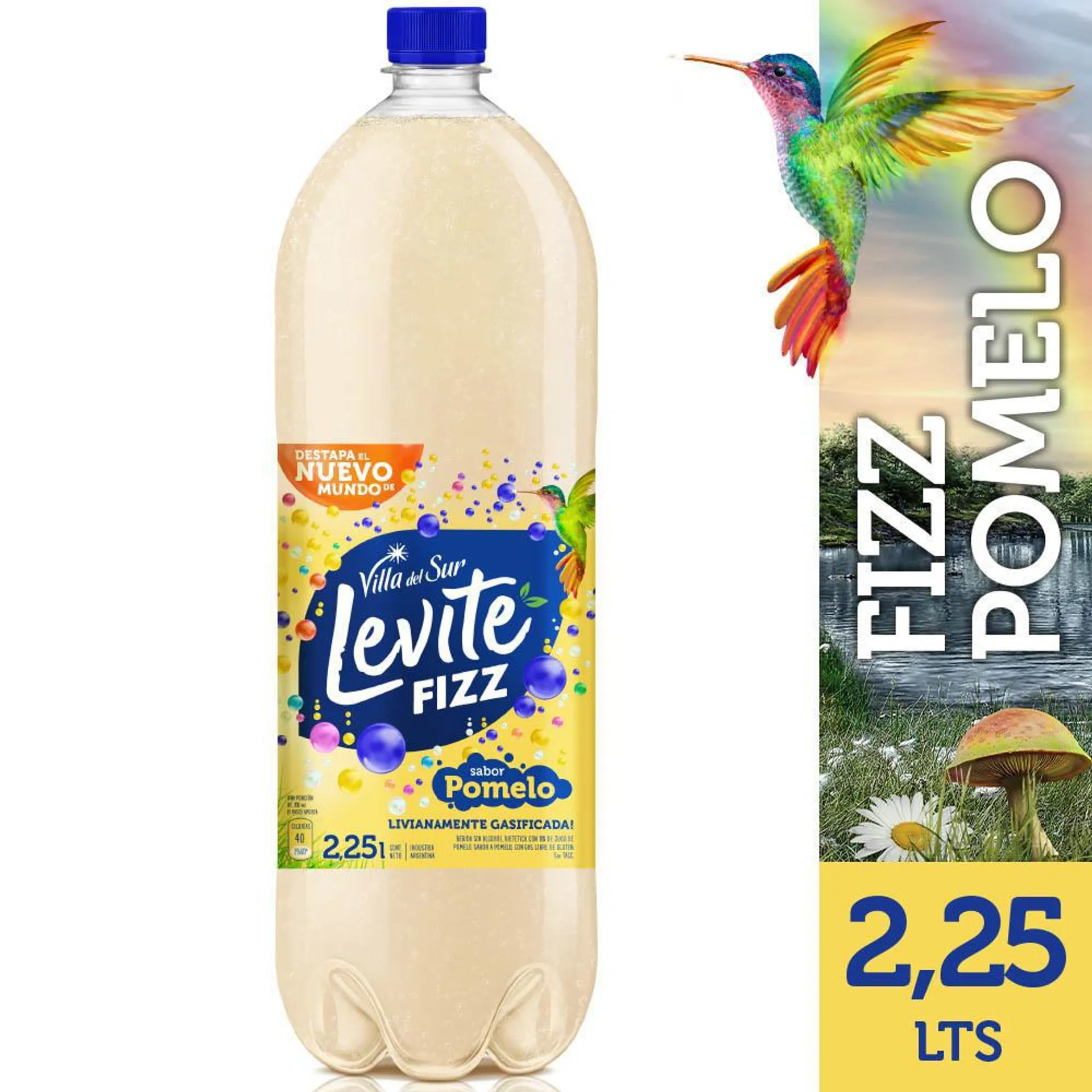 Gaseosa Sabor Pomelo Levite Fizz Bot 2.25 Ltr