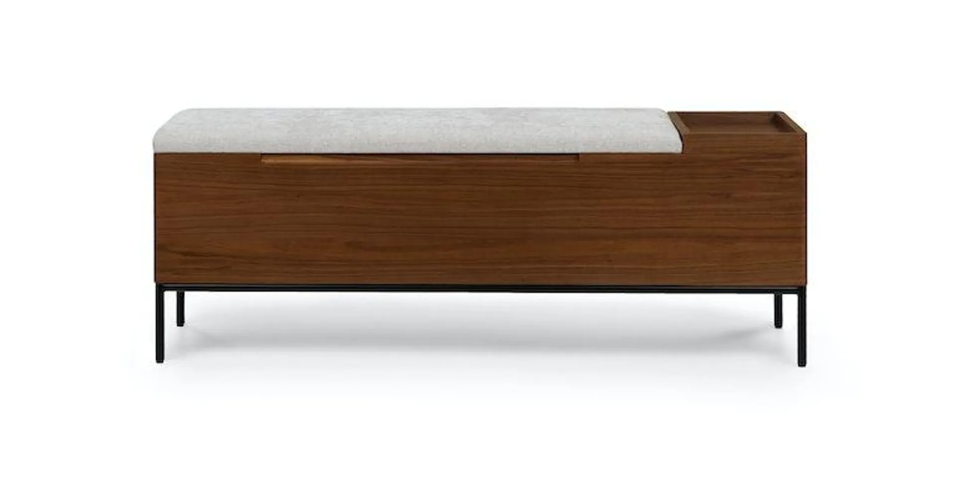 Thari Everest Gray Walnut Bench