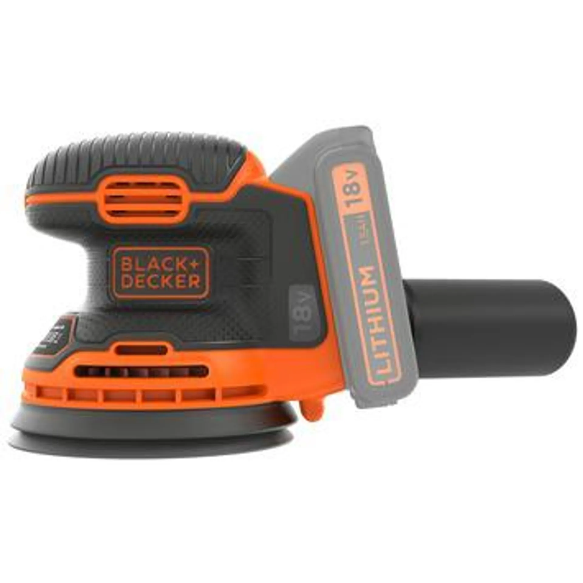 BLACK+DECKER 18V excentrische accuschuurmachine BDCROS18-QW