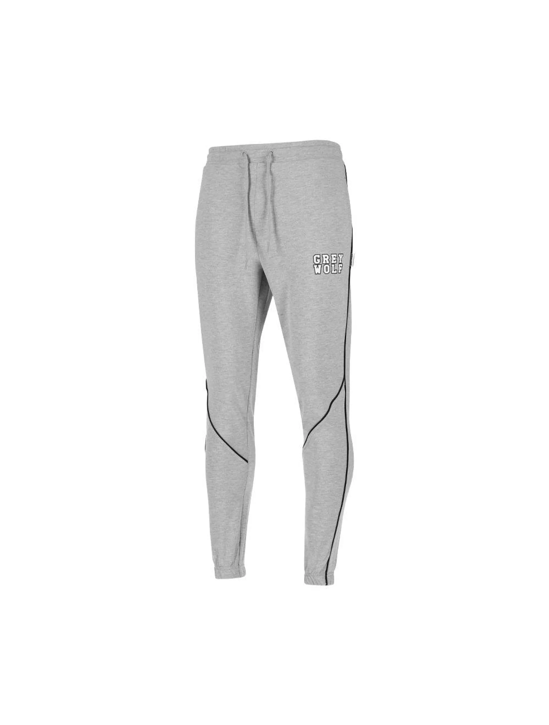 Grey Wolf College Text Track Pants Mens Grey