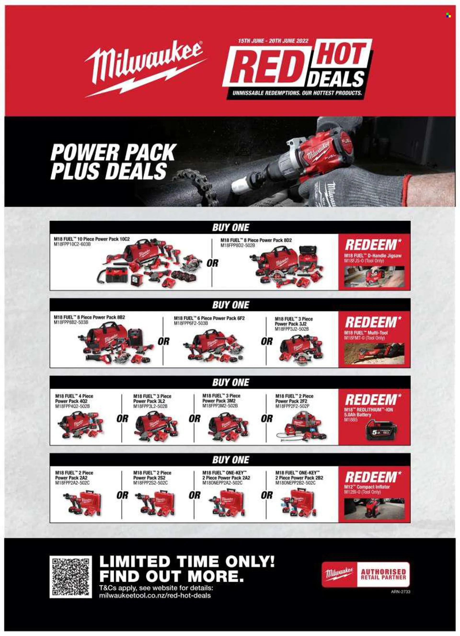 The Tool Shed mailer - 15.06.2022 - 20.06.2022 - Sales products - Milwaukee. Page 3.