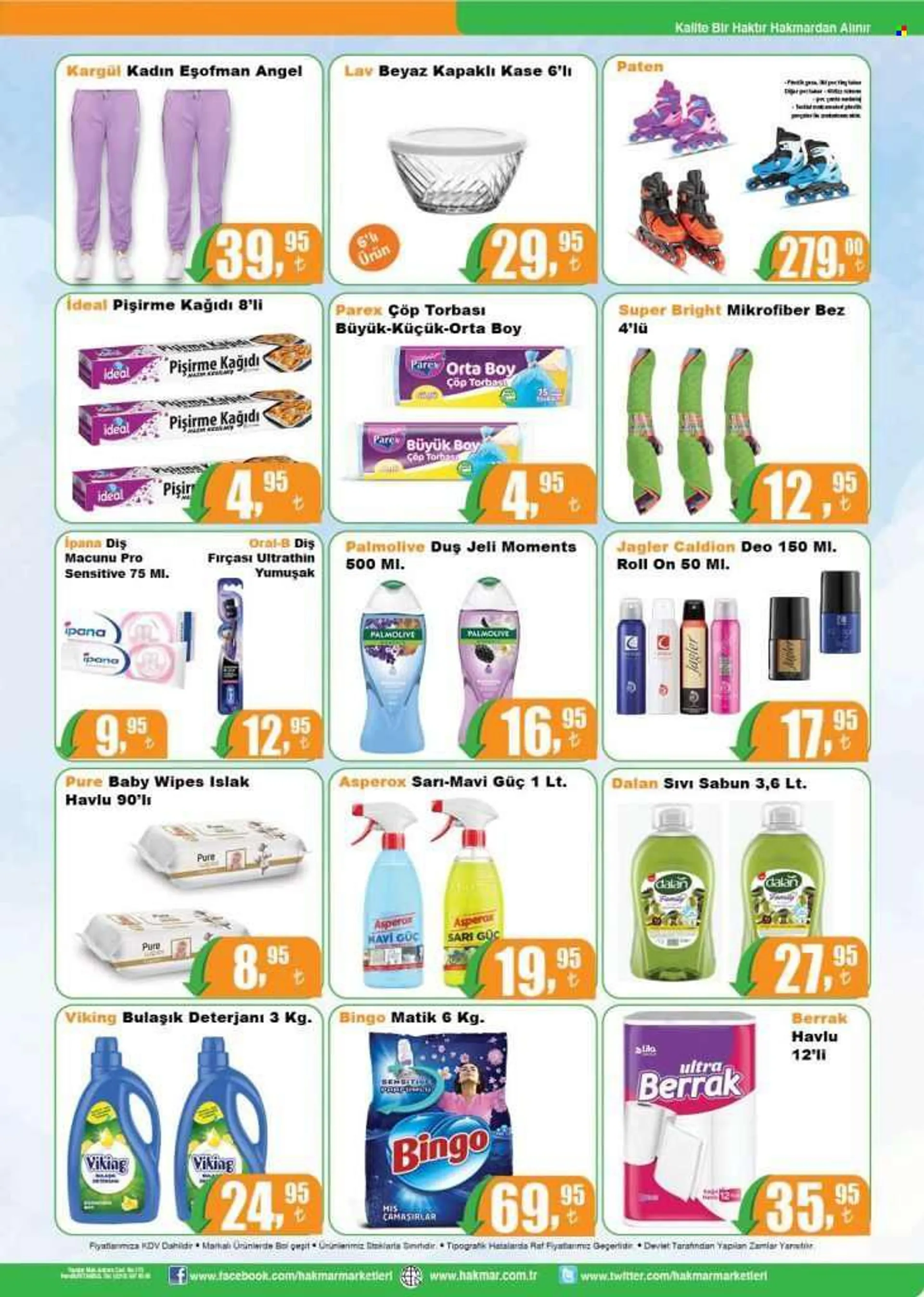 Hakmar aktüel ürünler, broşür  - 7.19.2022 - 8.1.2022 - Satıştaki ürünler - sabun, sıvı sabunu, paten, oral-b, diş fırçası, diş macunu, duş jeli, fırçası, eşofman, islak havlu. Sayfa 4.