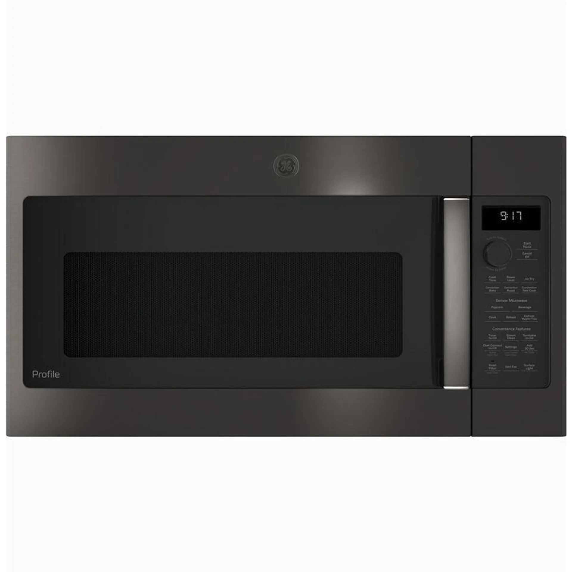 GE Profile 30 in. 1.7 cu. ft. Over-the-Range Microwave with 10 Power Levels, 300 CFM & Sensor Cooking Controls - Black Stainless