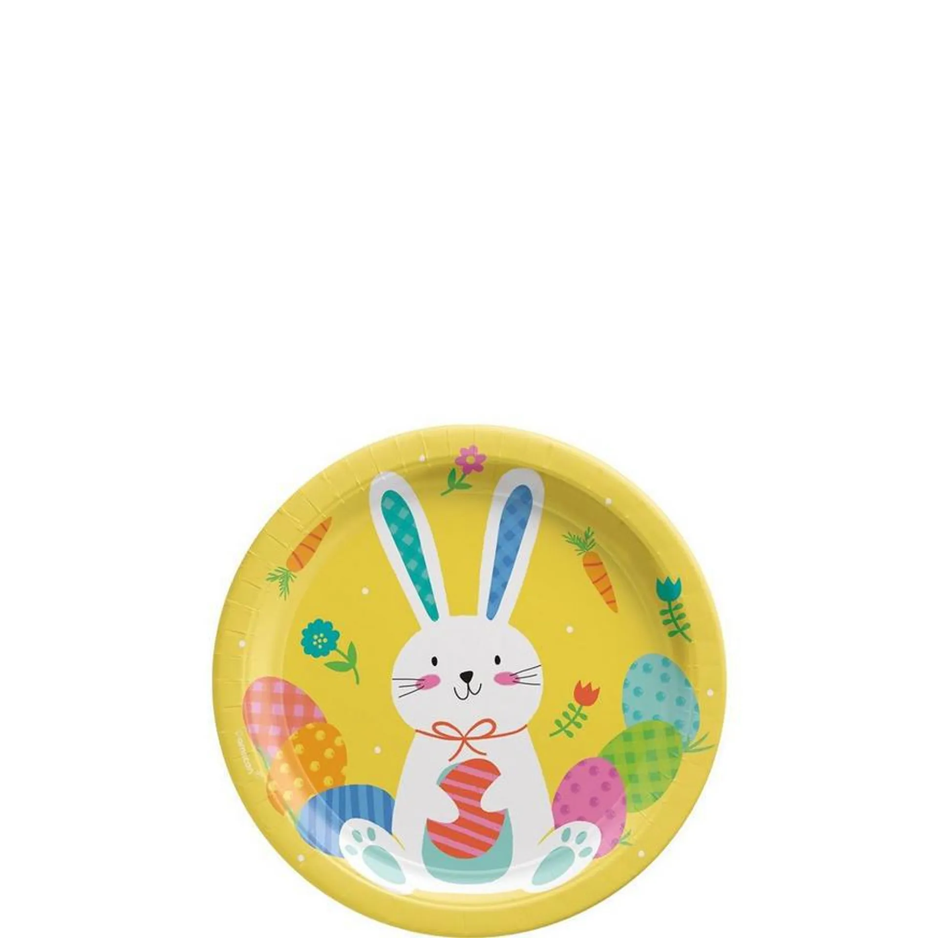 Funny Bunny Easter Paper Dessert Plates, 7in, 8ct