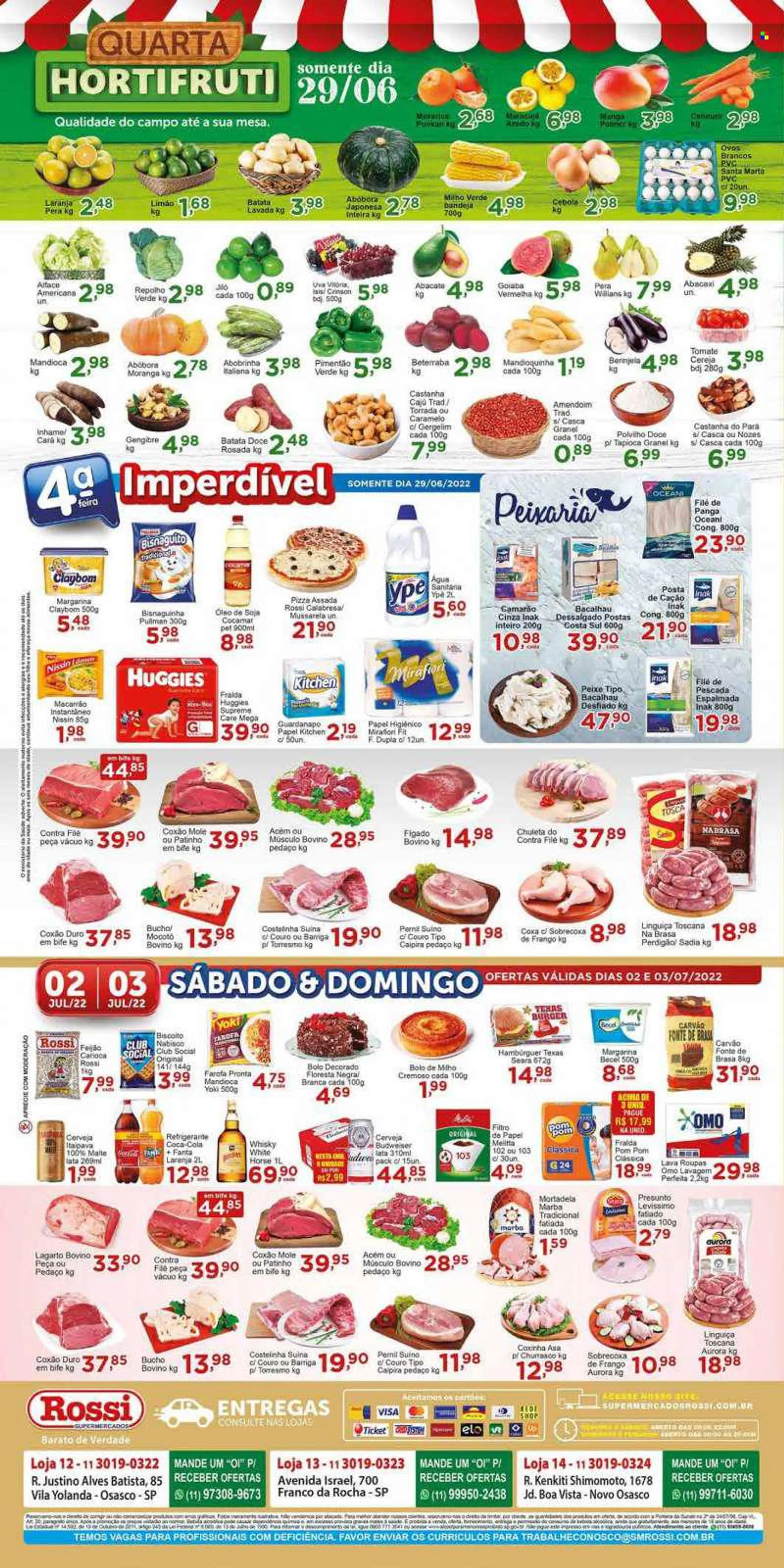 Folheto Rossi Supermercados - 29/06/2022 - 05/07/2022. Página 4.