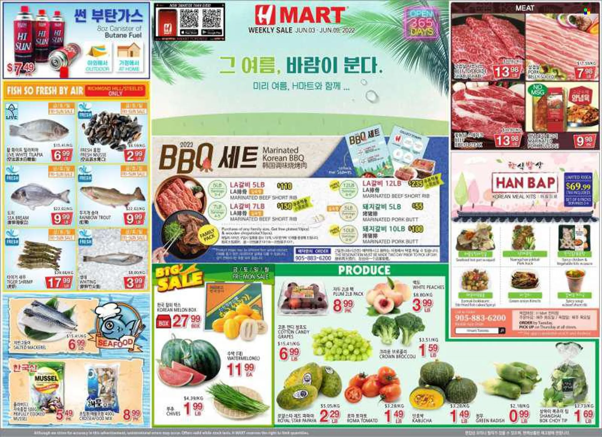 H Mart Flyer - June 03, 2022 - June 09, 2022. from June 3 to June 9 2022 - flyer page 1