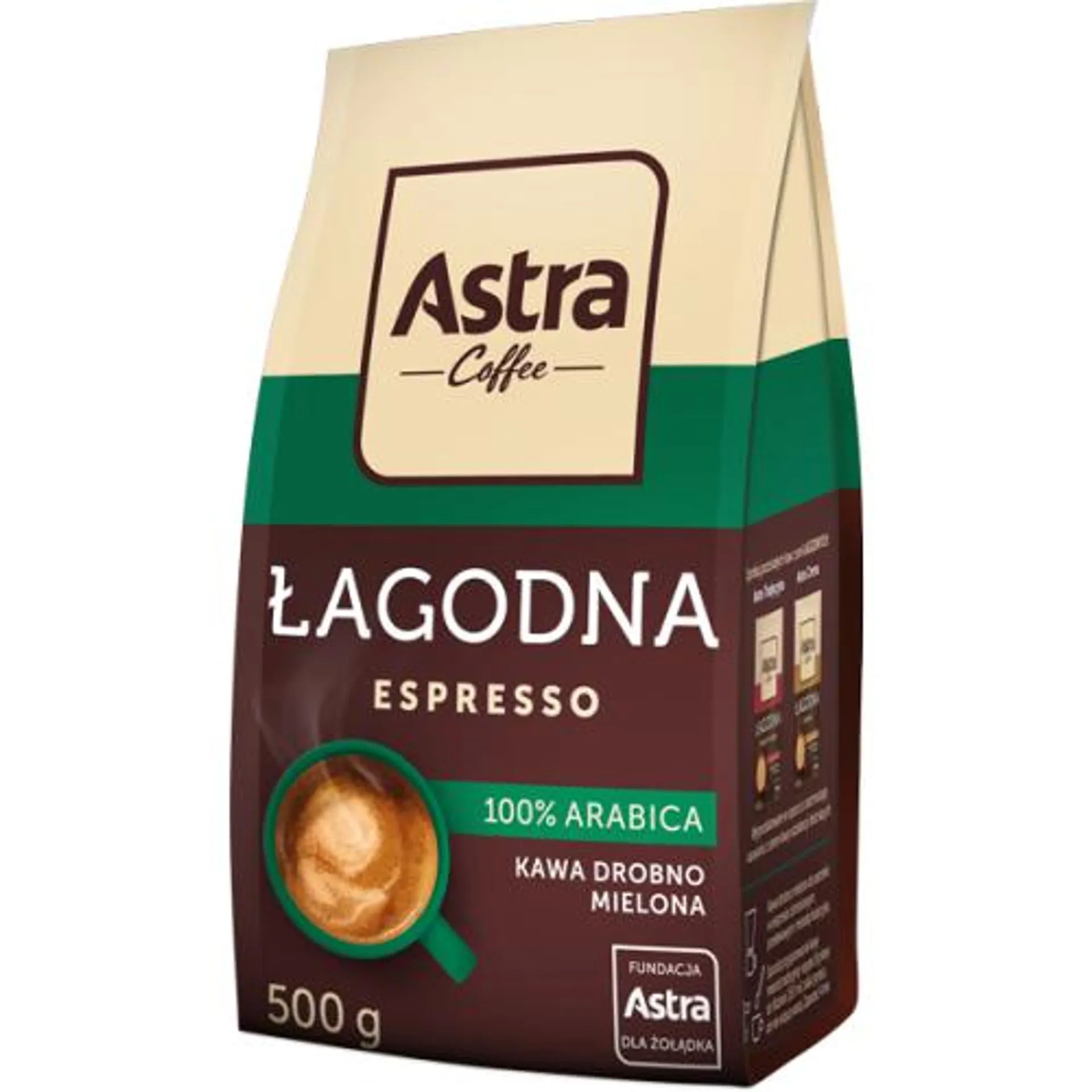 Kawa Astra Łagodna Espresso mielona 500g