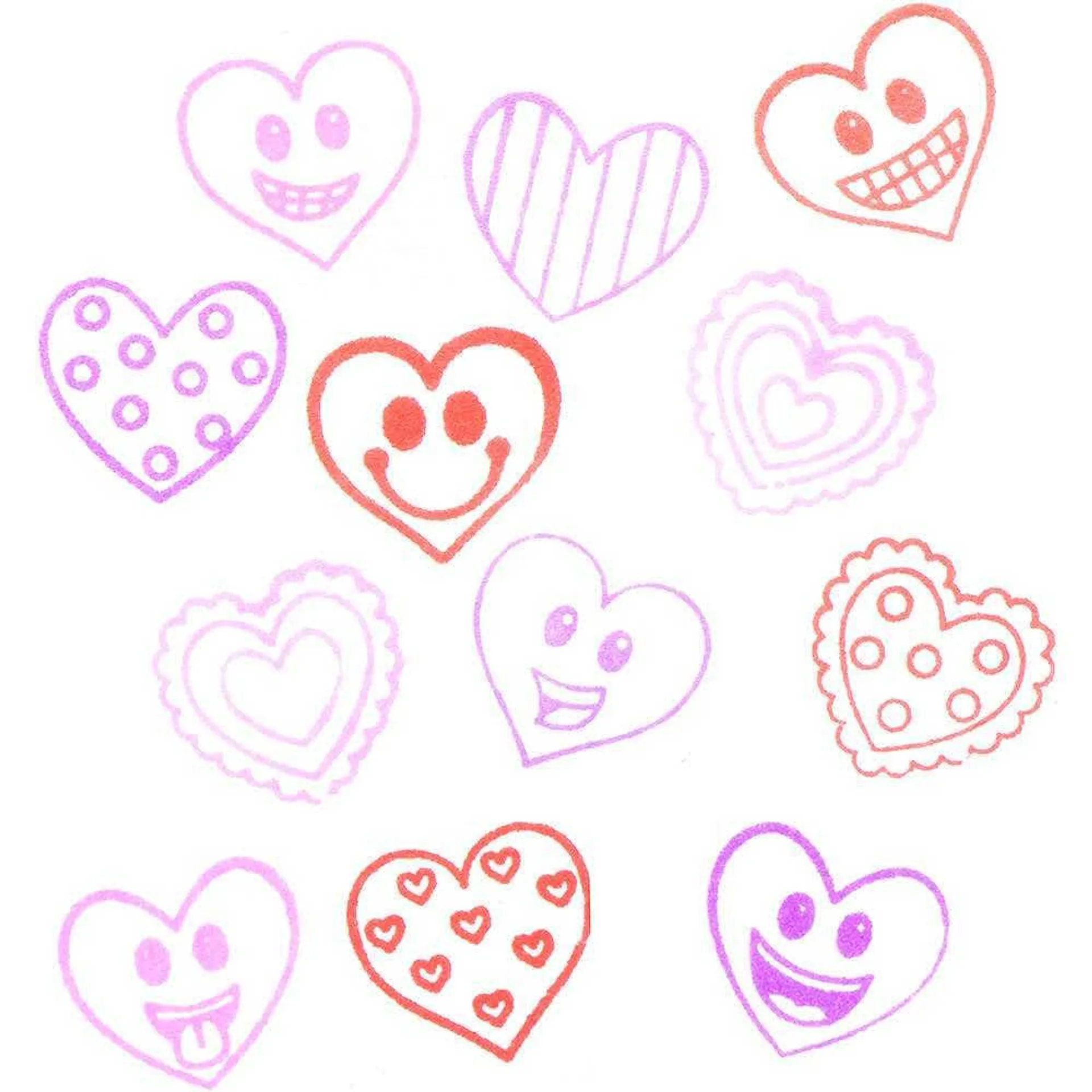 Heart Self-Inking Stampers