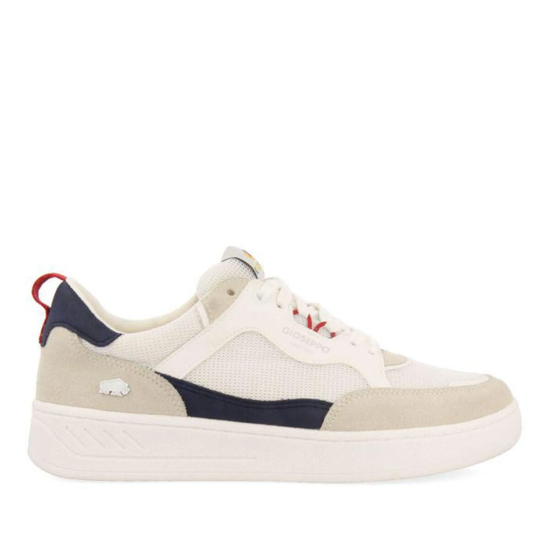 Taxco men's white sneakers with colourful touches