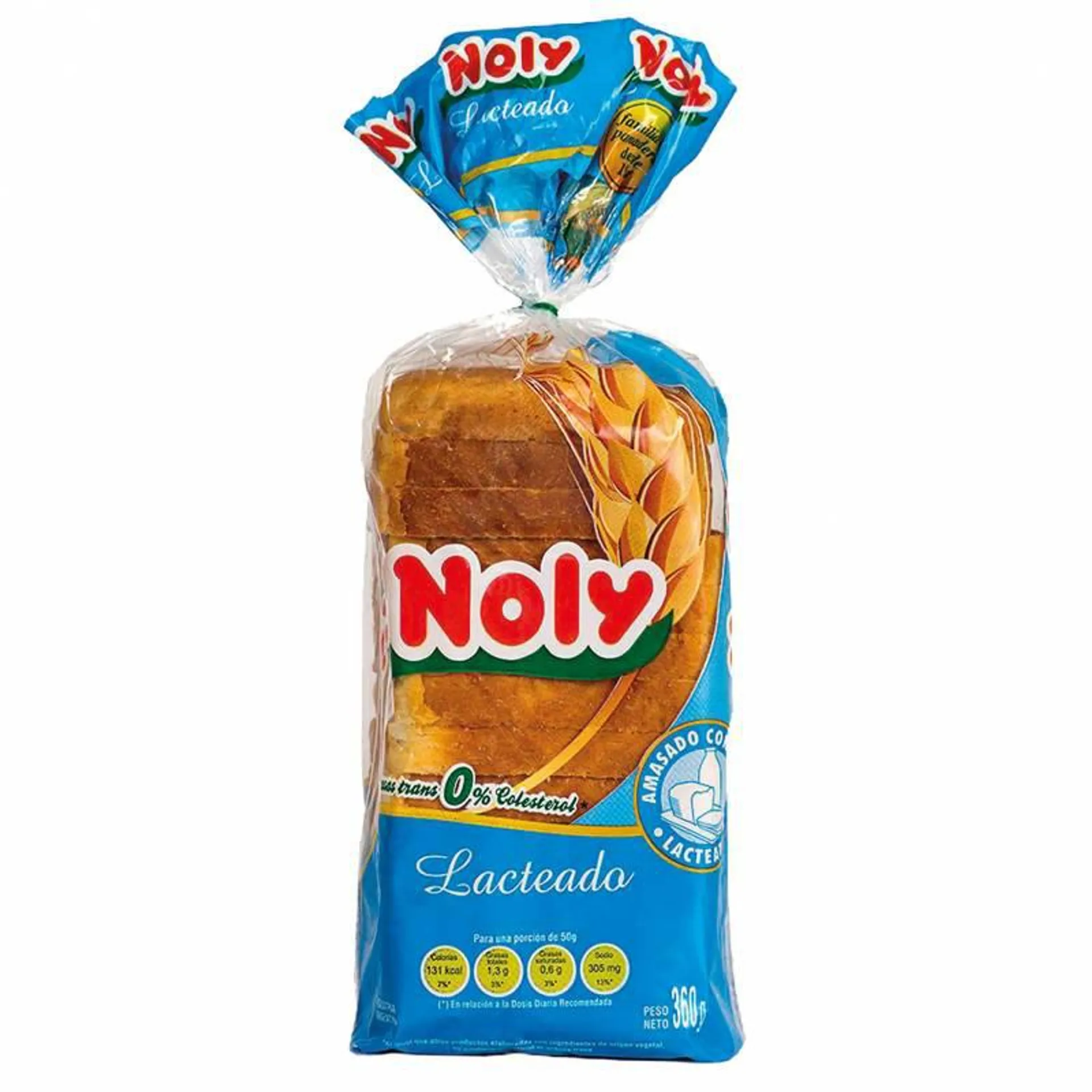 Pan Lacteado Noly Rodajas Finas x 360 g.