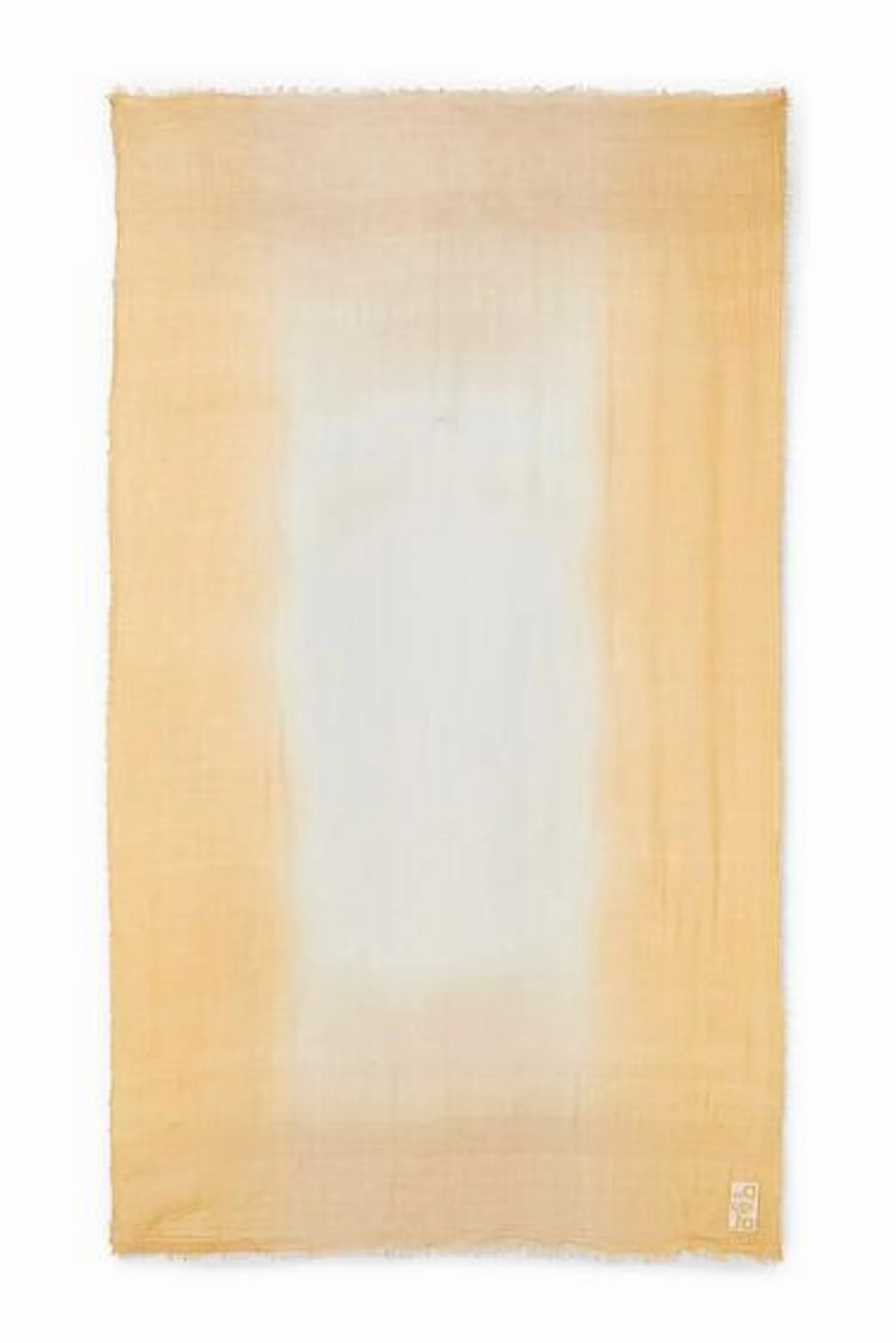 Rectangular tie-dye gradient foulard