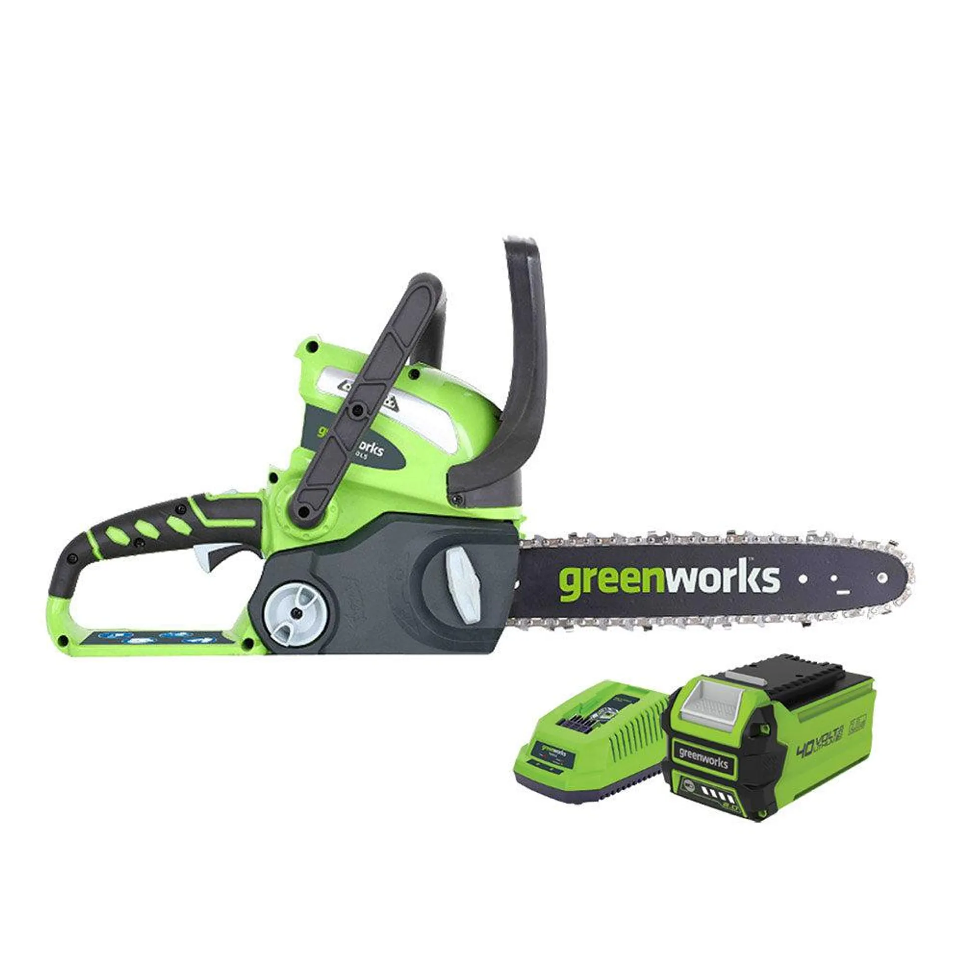Greenworks 12" Chainsaw G-Max 40V with 2.0Ah Li-Ion Battery