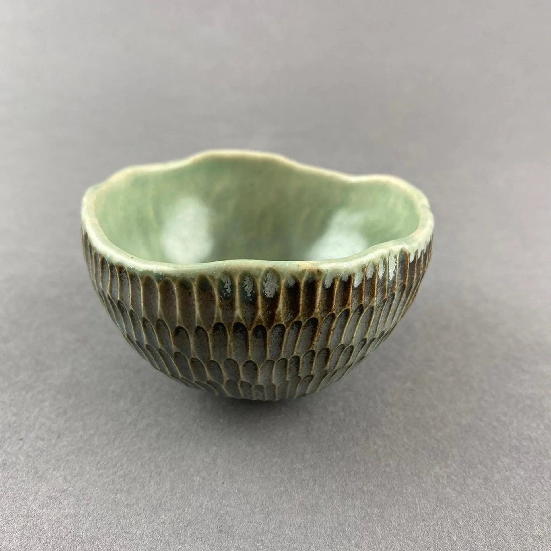 Little Carved Bowl - Turquoise