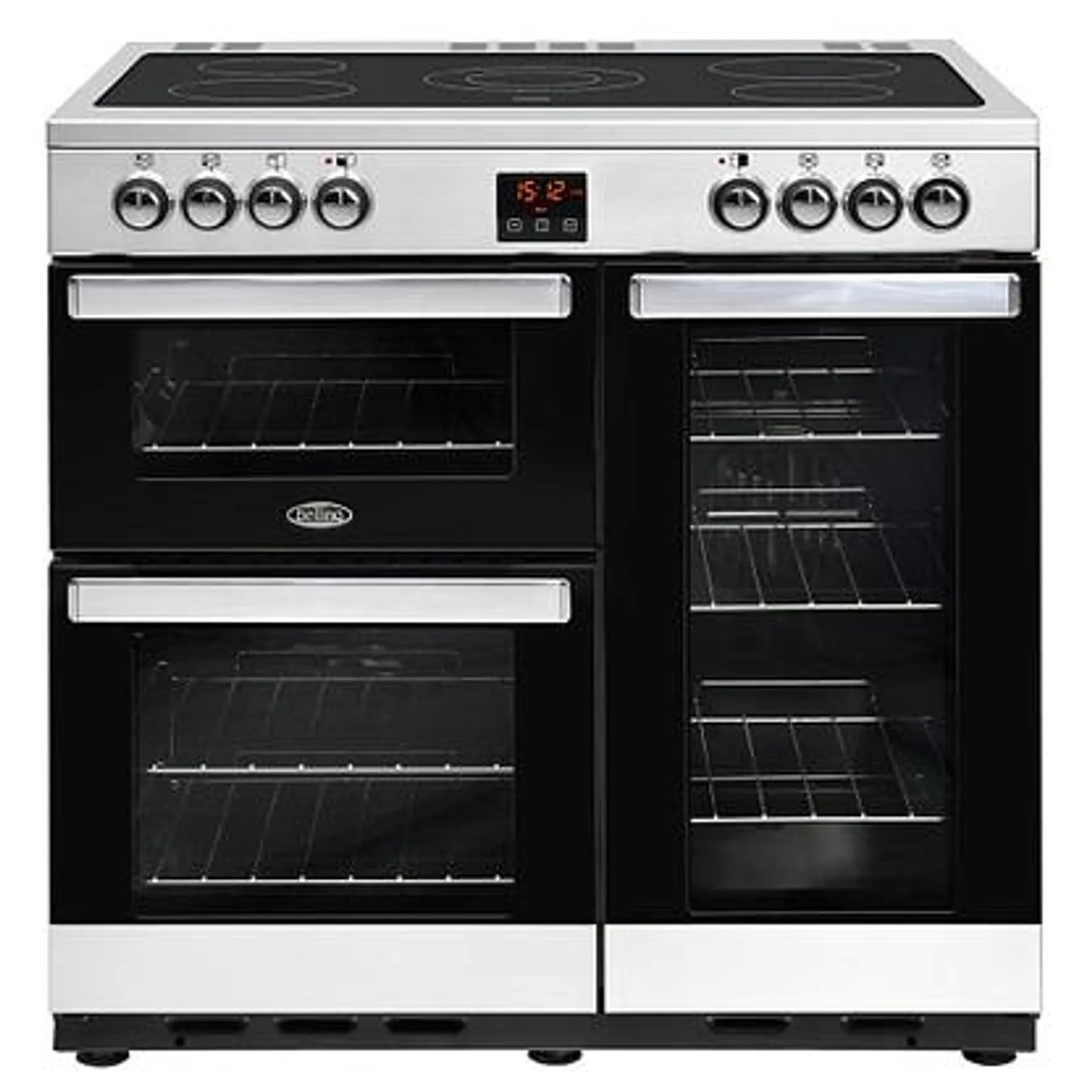 Belling COOKCENTRE 90ESTA 4073 90cm Electric Range Cooker – STAINLESS STEEL