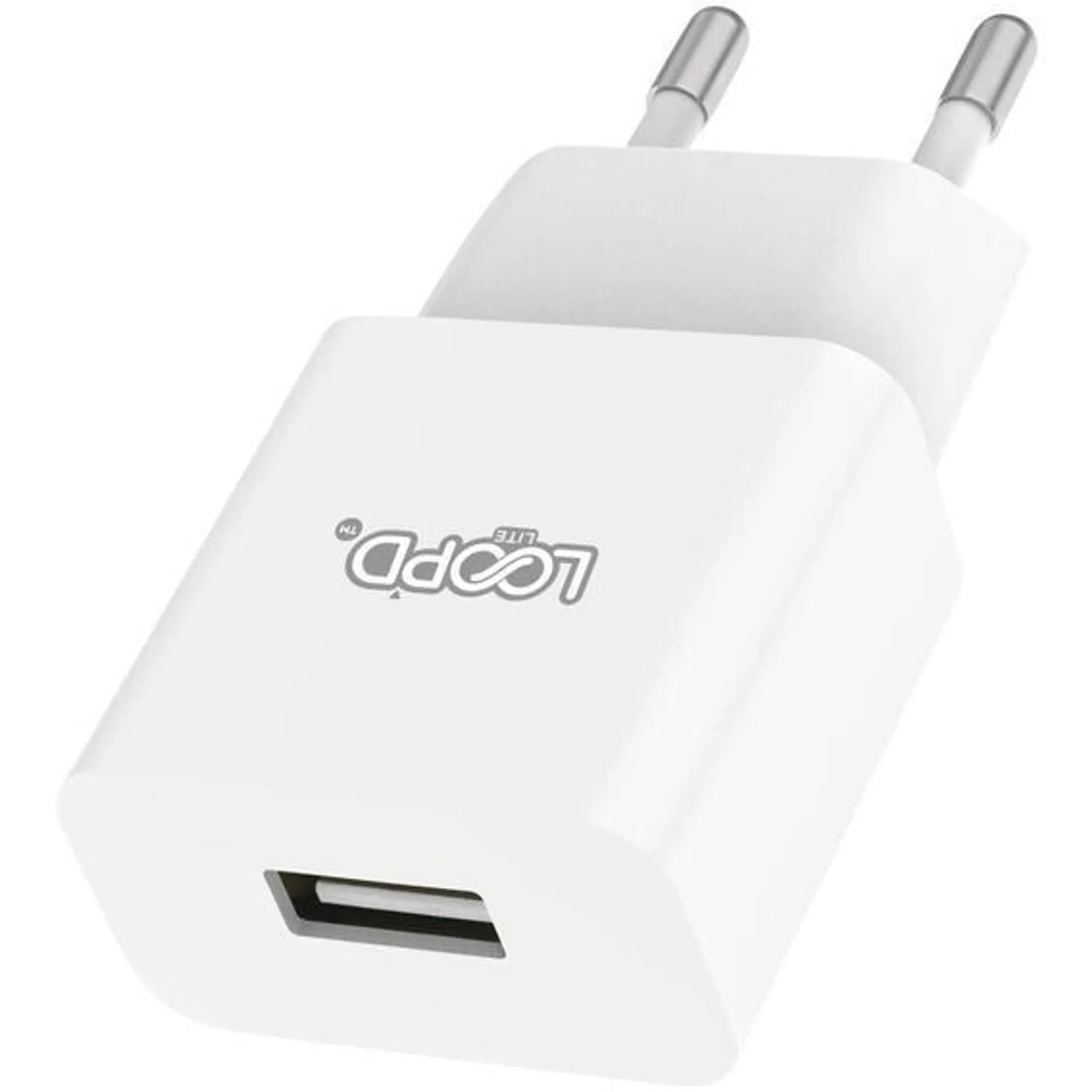 Gamma LOOP LITE 1 Port Wall CHarger White