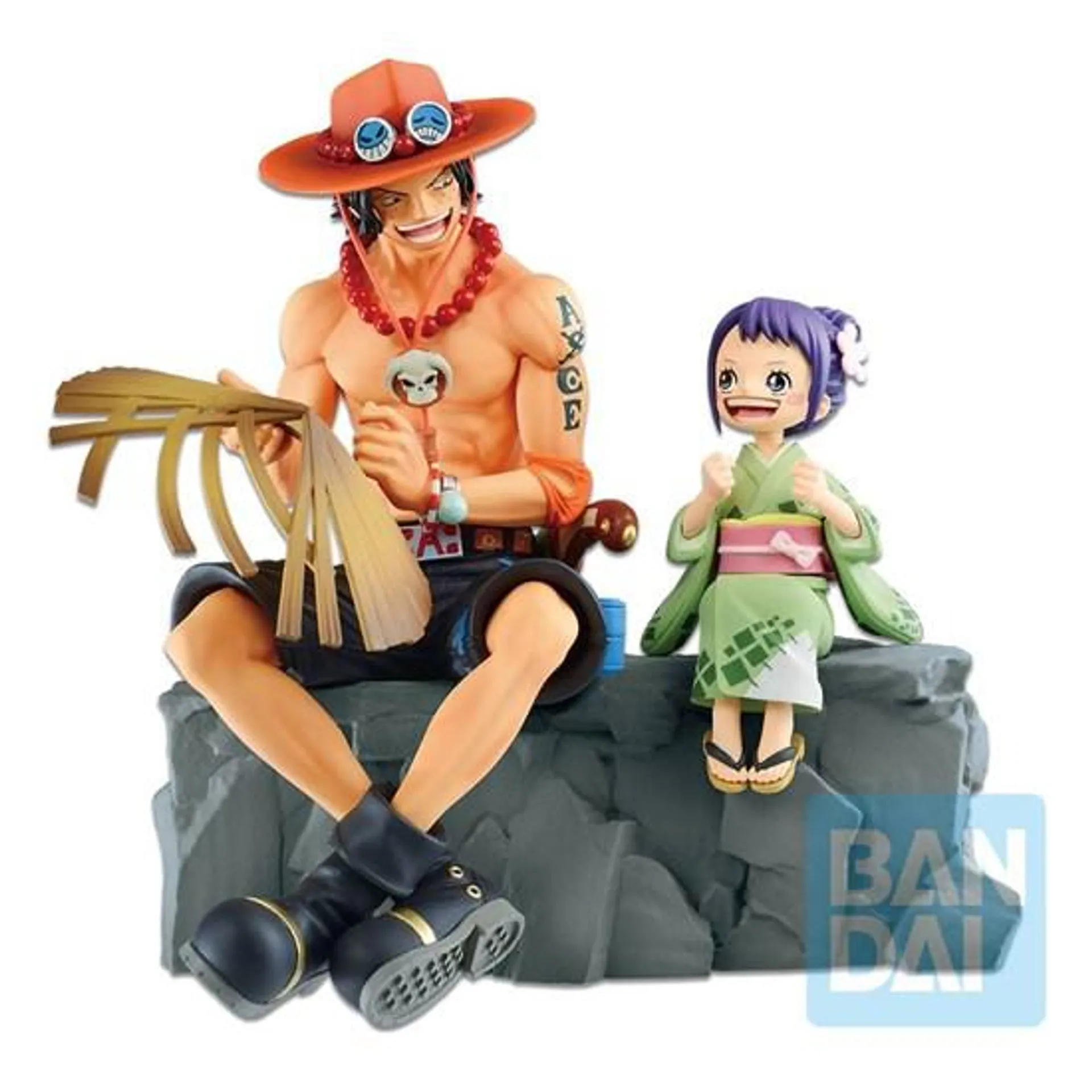 One Piece - Statue Portgas D. Ace & Otama Memorial Vignette
