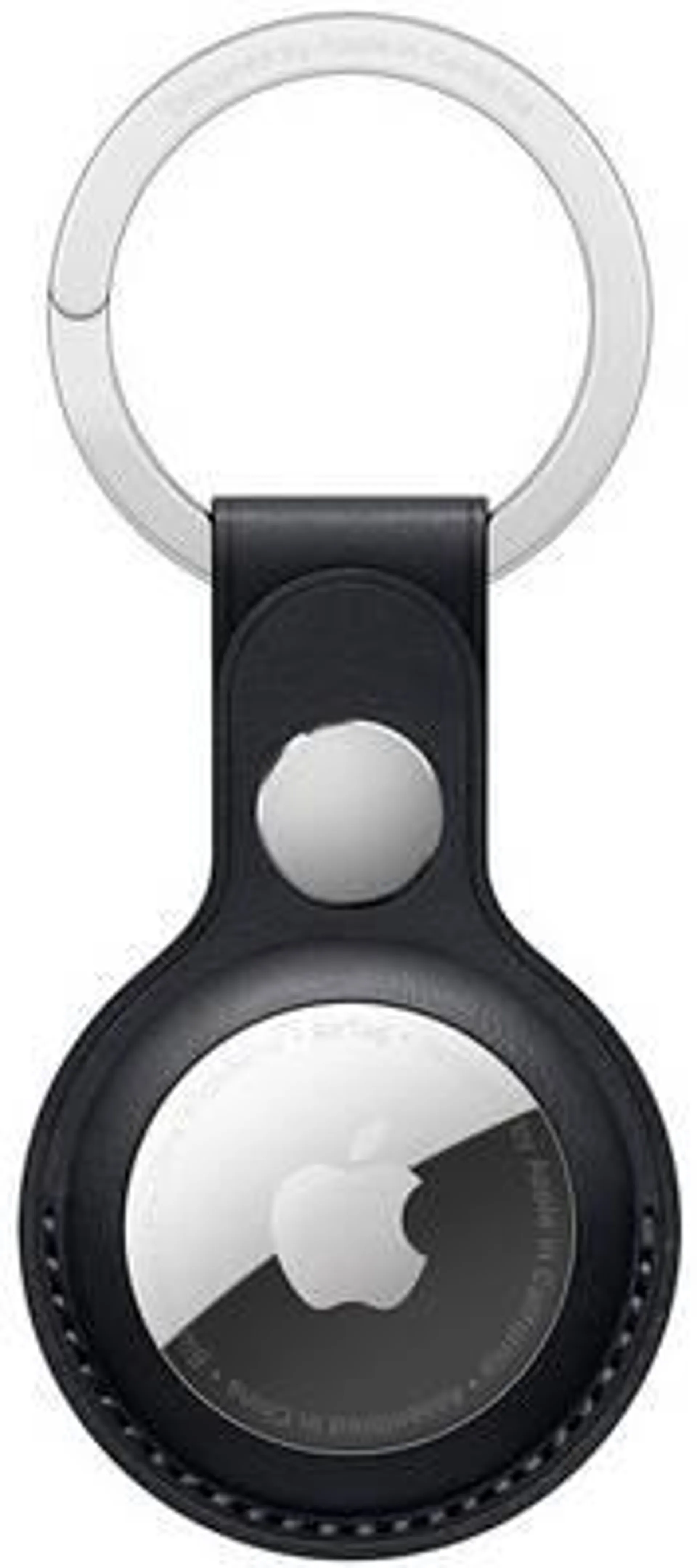 Apple Leather Key Ring AirTag keyring Midnight