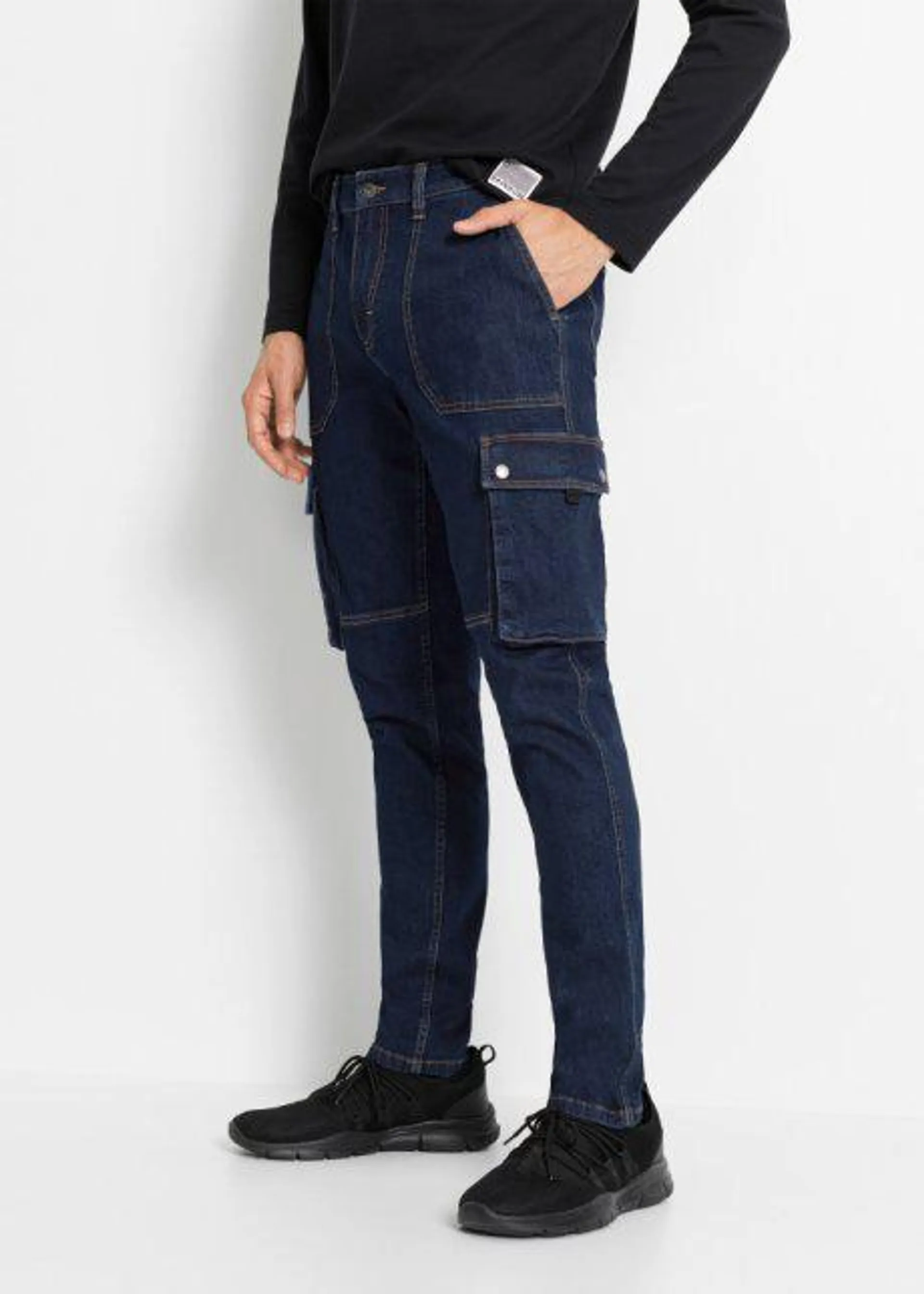 Jeans cargo con Positive Denim #1 Fabric