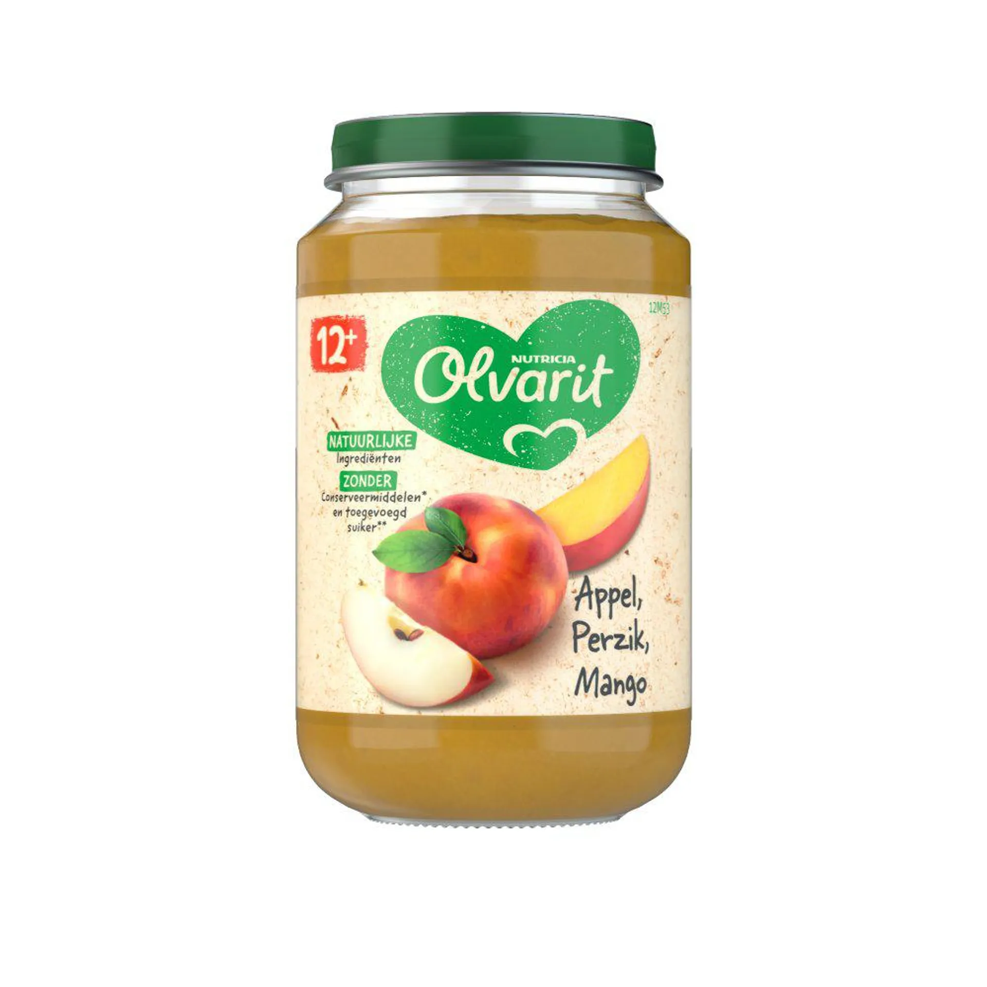 Olvarit Appel Perzik Mango 12+ Maanden 200 g