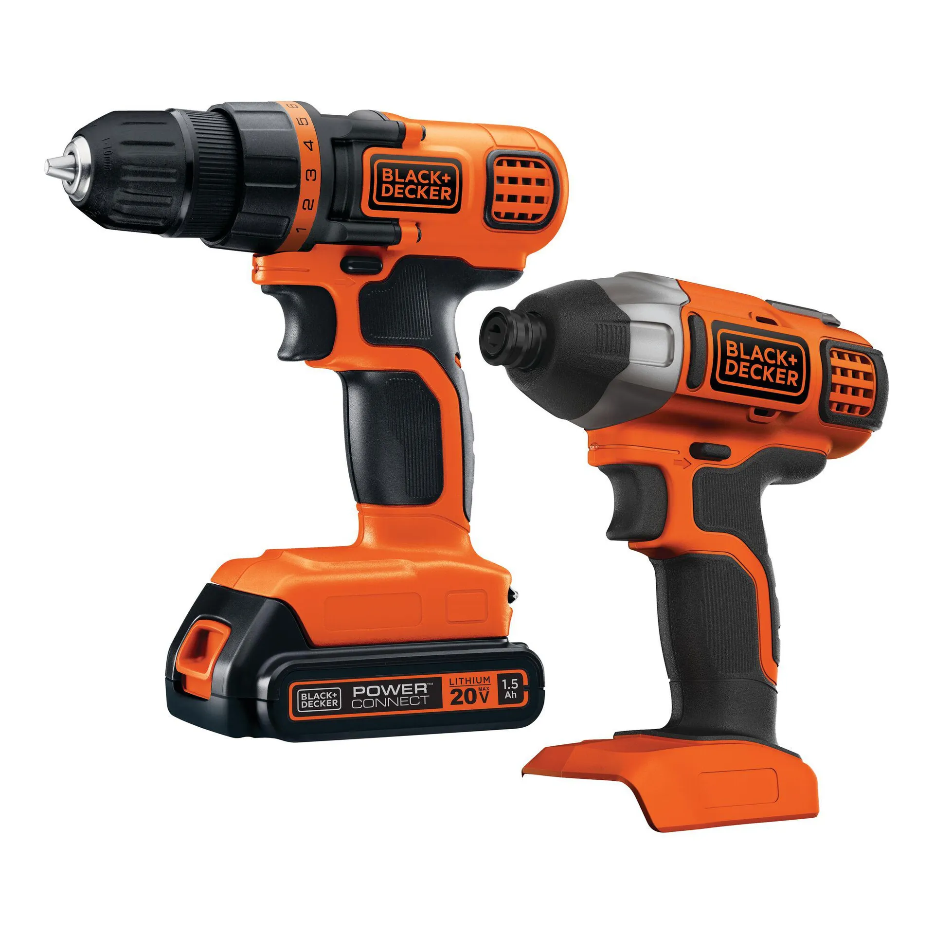 20V MAX* Cordless Drill and Impact Driver, Power Tool Combo Kit with Battery and Charger