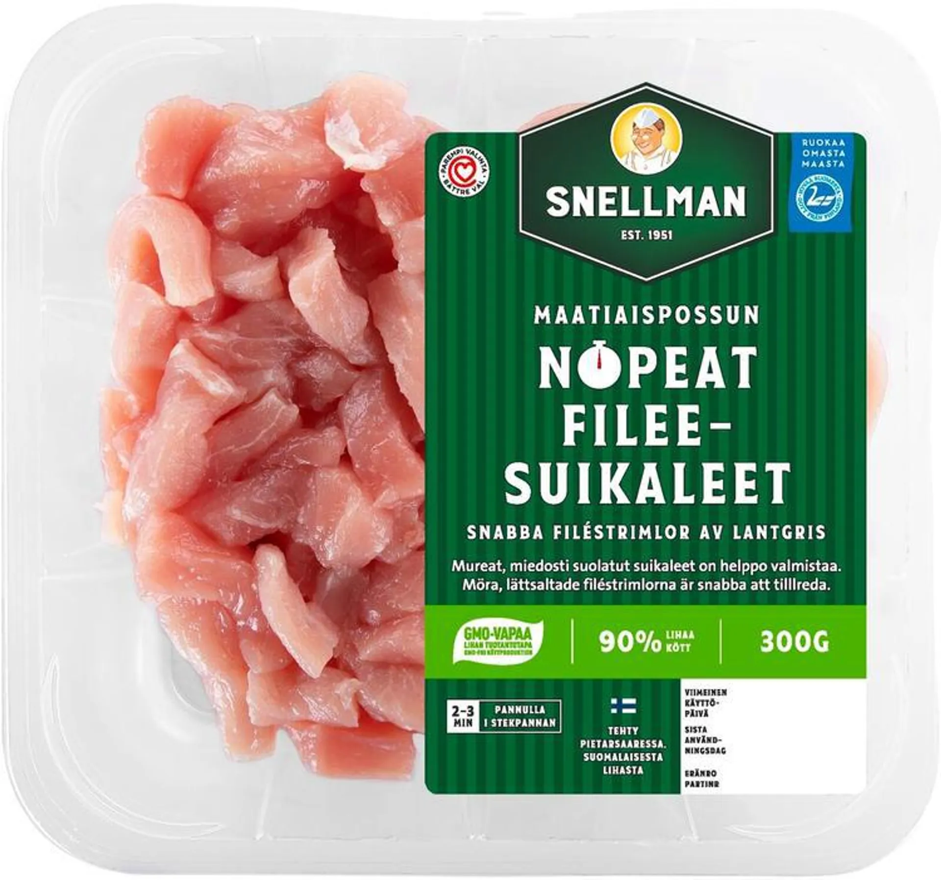 Snellman Maatiaispossun nopeat fileesuikaleet 300g